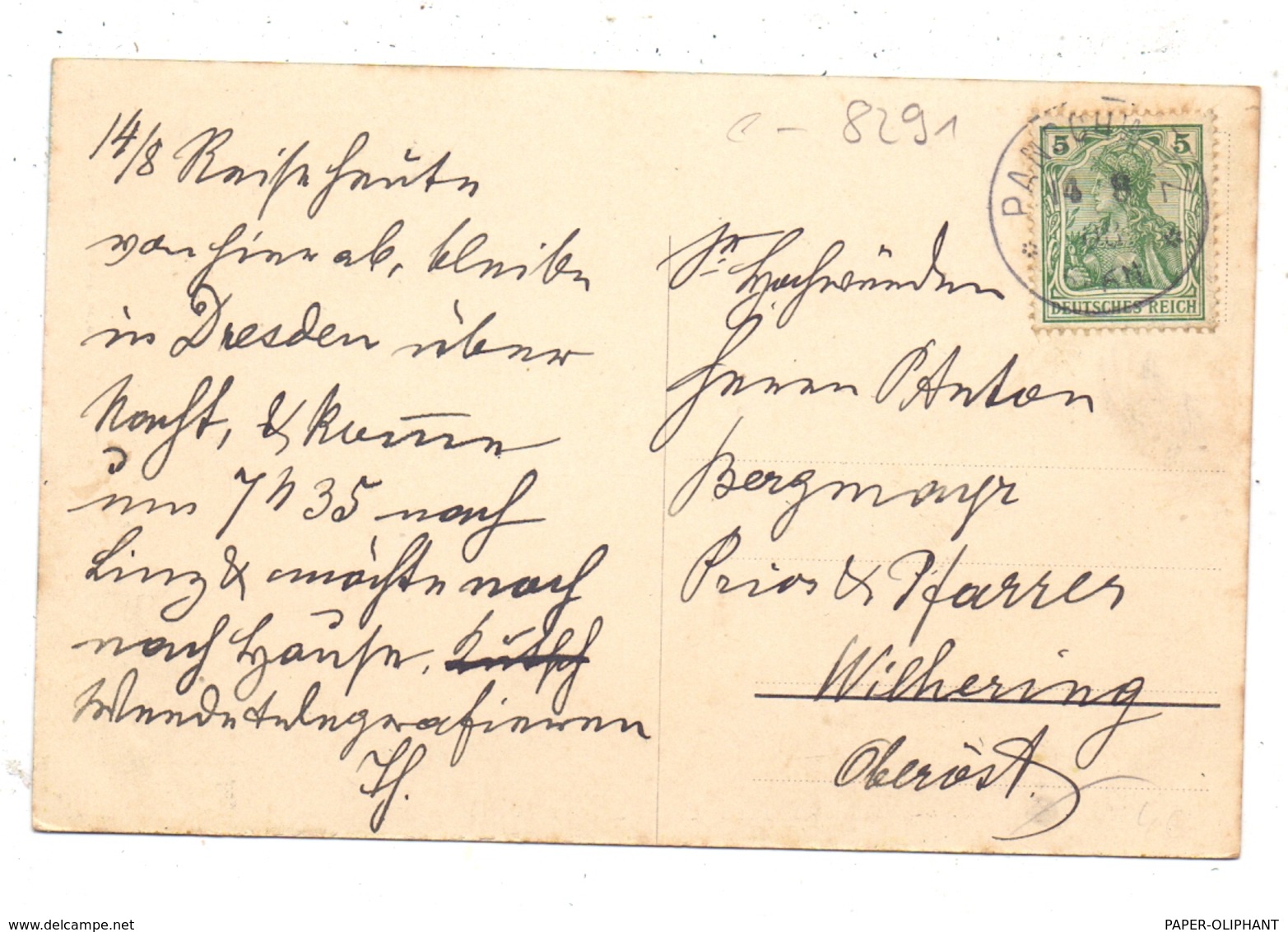 0-8291 PANSCHWITZ- KUCKAU, Kloster St. Marienstern, 1908 - Panschwitz-Kuckau