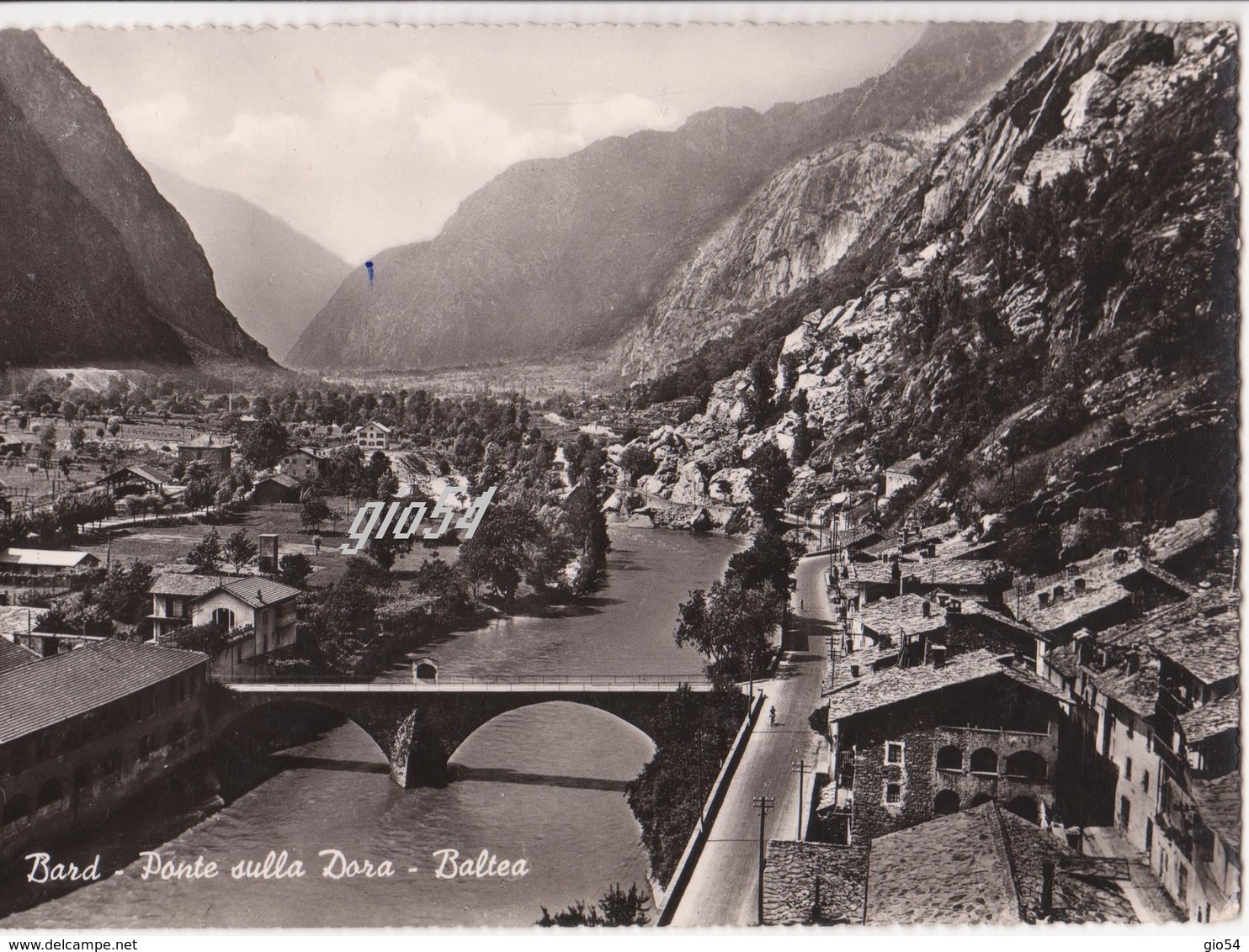 Aosta Bard Ponte Sulla Dora Ferrovia Stazione Fg - Autres & Non Classés