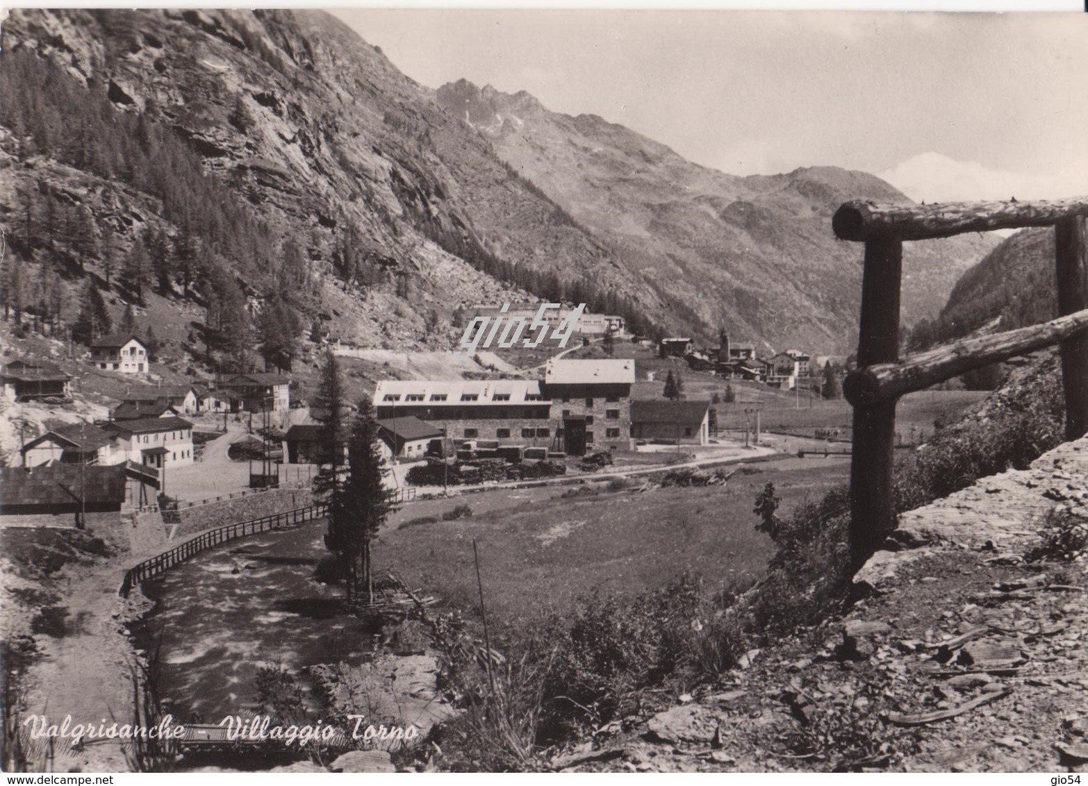 Aosta Valgrisanche Villaggio Torno Costruzione Diga Fg - Autres & Non Classés