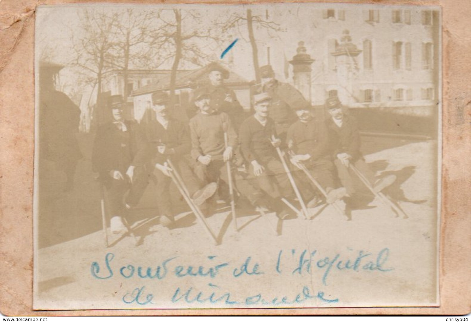 89Db Carte Photo 32 Mirande Hopital Temporaire à L'école Sicard Etienne Guerre 14/18 - War 1914-18