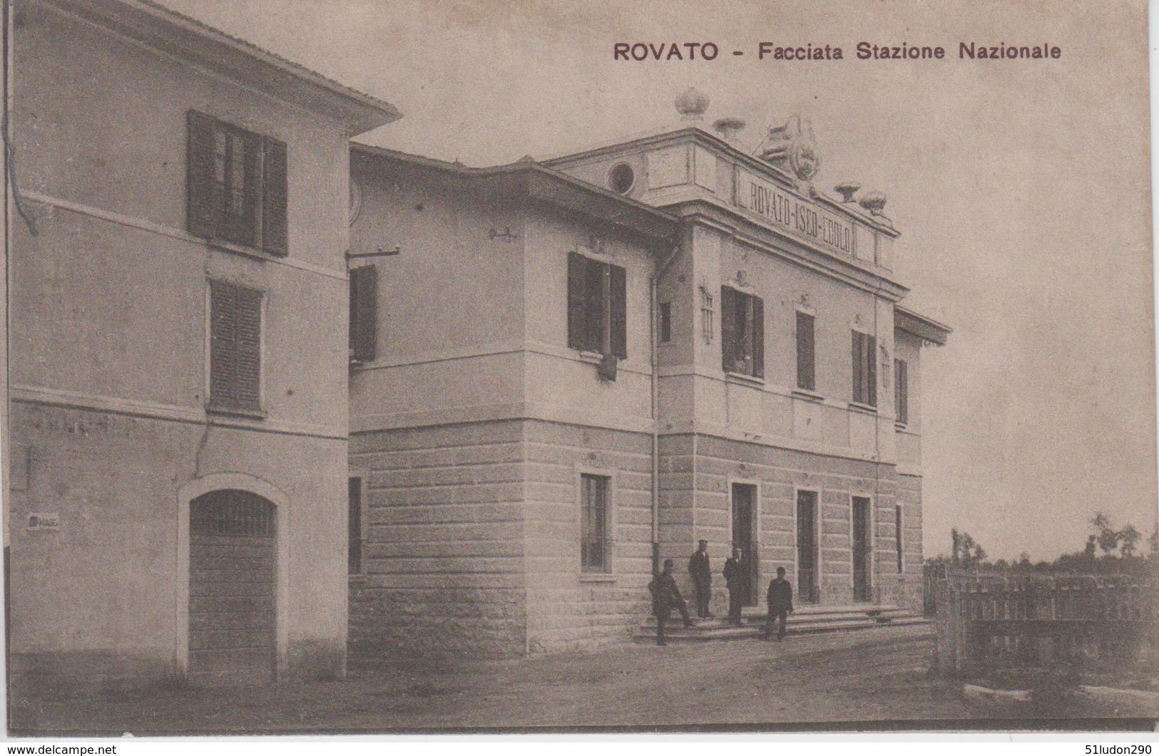 CPA Rovato - Facciata Stazione Nazionale (avec Petite Animation) - Altri & Non Classificati
