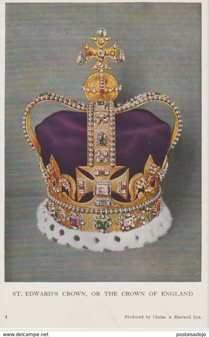 (ANG677)  ST. EDWARD'S CROWN, OR THE CROWN OF ENGLAND ... UNUSED - Otros & Sin Clasificación