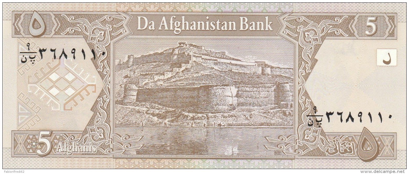 AFGHANISTAN 5 AFGHANIS -UNC - Afghanistan