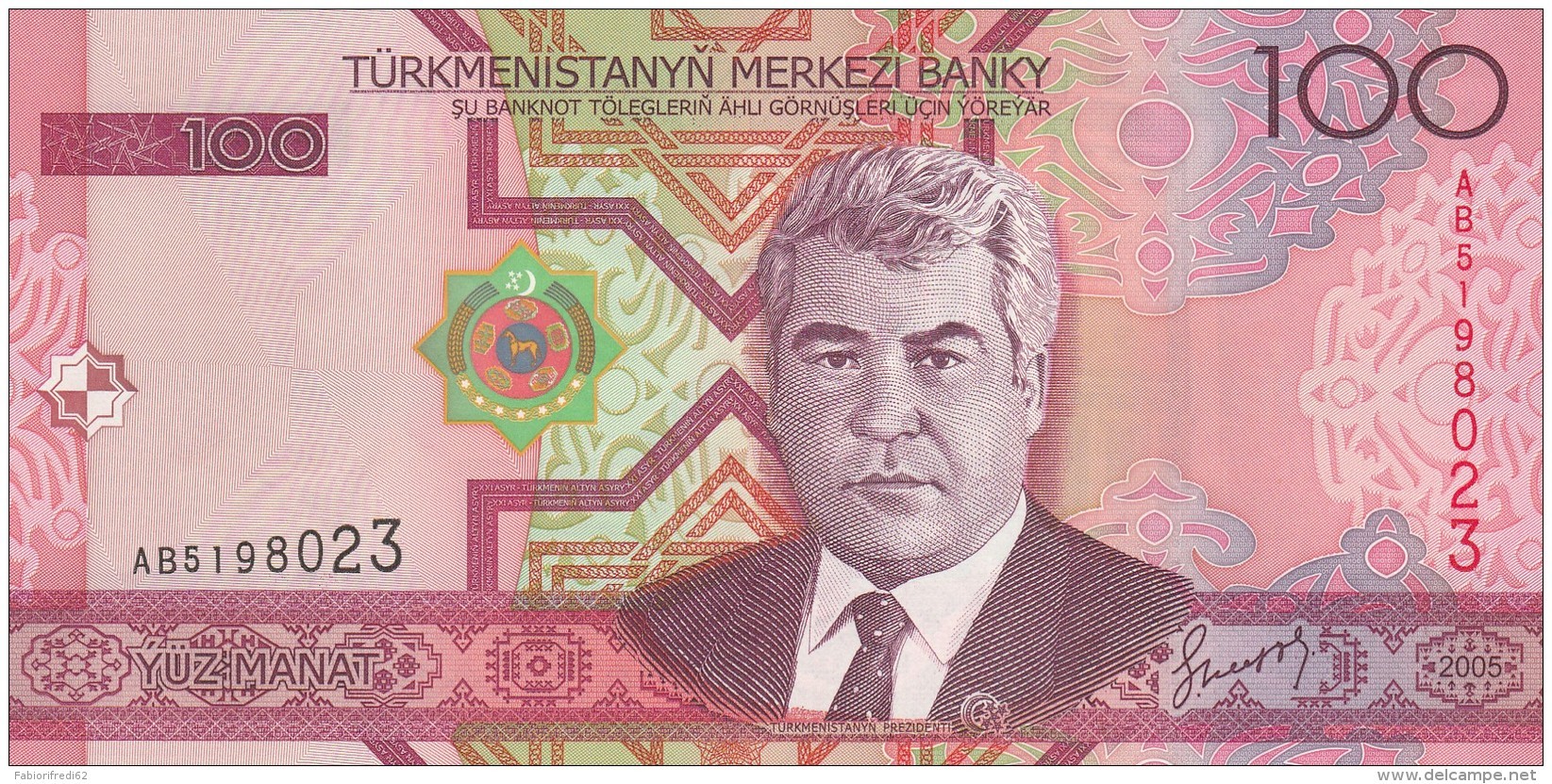 TURKMENISTAN 100 MANAT -UNC - Turkmenistan