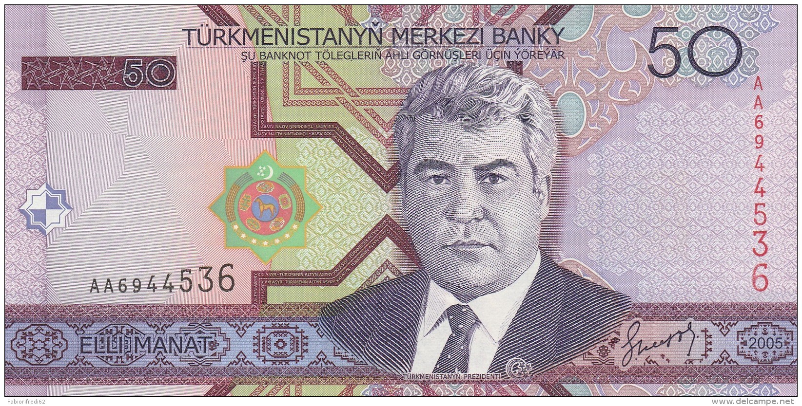 TURKMENISTAN 50 MANAT -UNC - Turkménistan