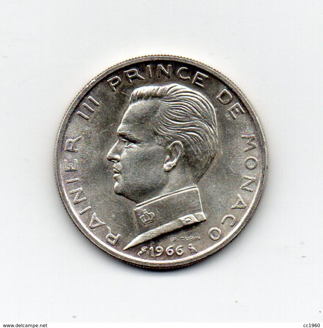 Monaco - 1966 - 5 Franchi - Principe Ranieri III° - Argento - Vedi Foto - (MW1737) - 1960-2001 Neue Francs