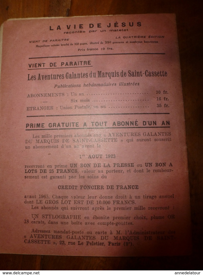 1923 LES AVENTURES DU COLONEL RONCHONOT ---> La double méprise avec la Sidonie.....