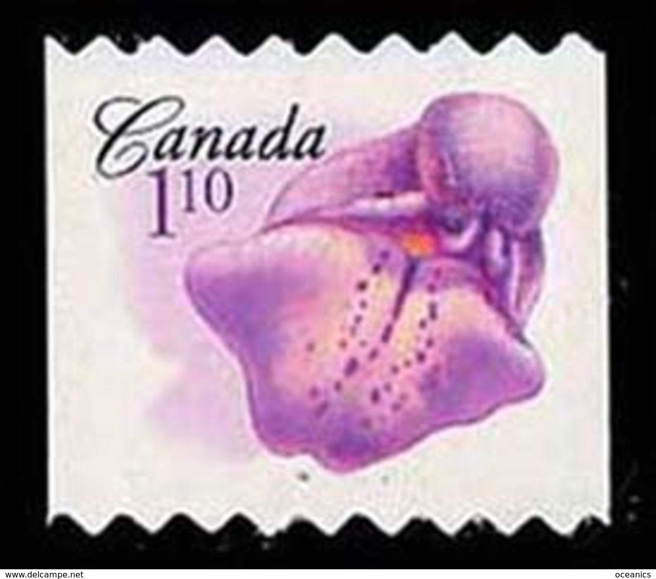 Canada (Scott No.2196 - Fleurs / Flowers) [**] Roulette / Coil - Auto-collant / Self Adhesive - Unused Stamps