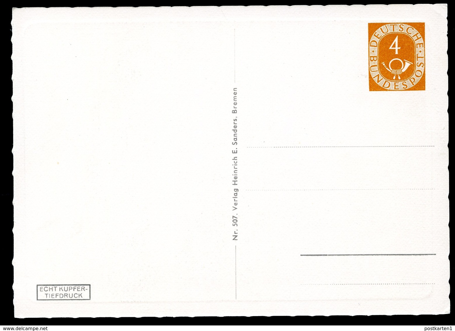 Bund PP2 B2/003 BREMEN WESERPARTIE DOM 1953  NGK 30,00€ - Privatpostkarten - Ungebraucht