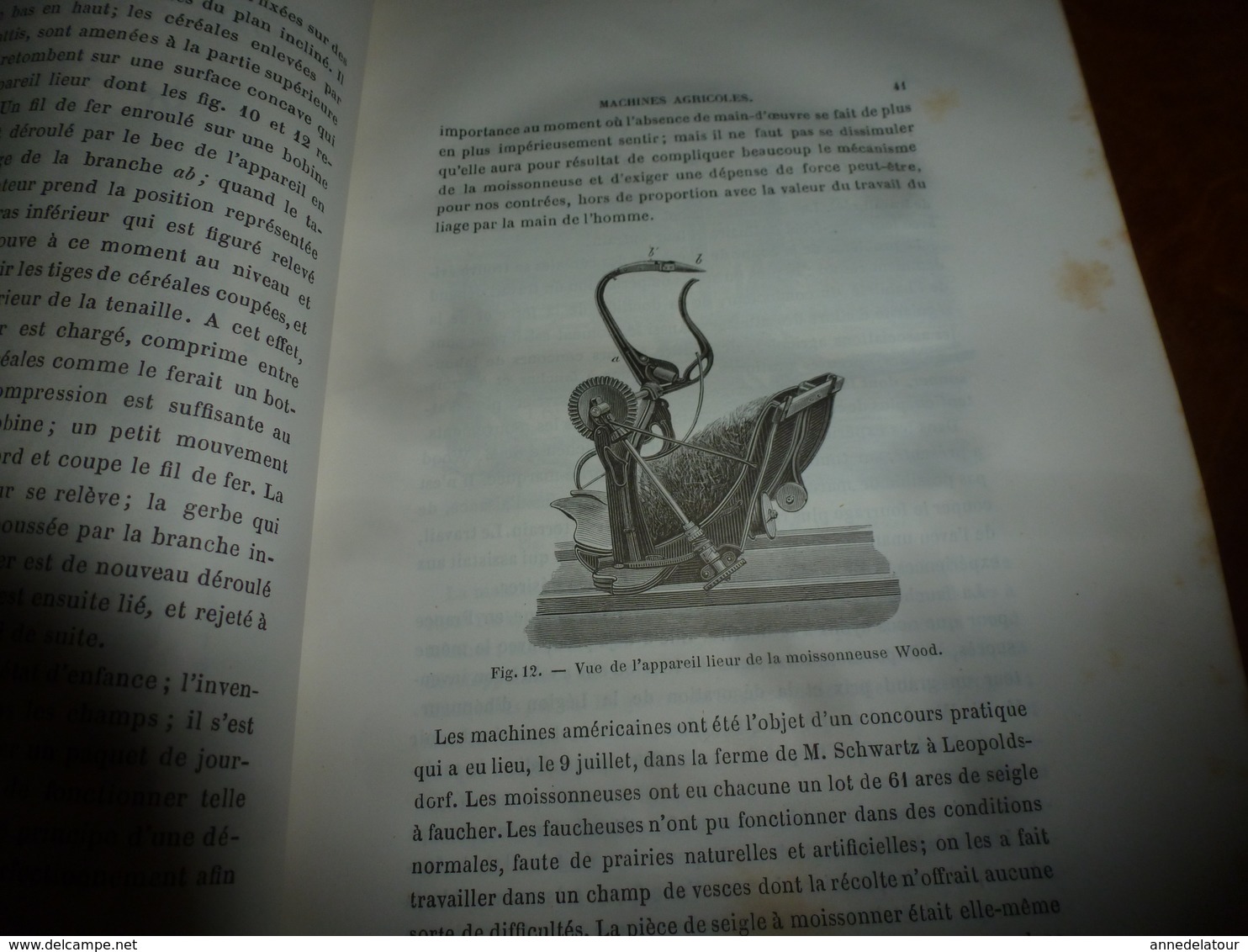 1874 RAPPORTS sur l'AGRICULTURE par Eugène Tisserand (avec dessins des matériels qui étaient attelés par les chevaux)