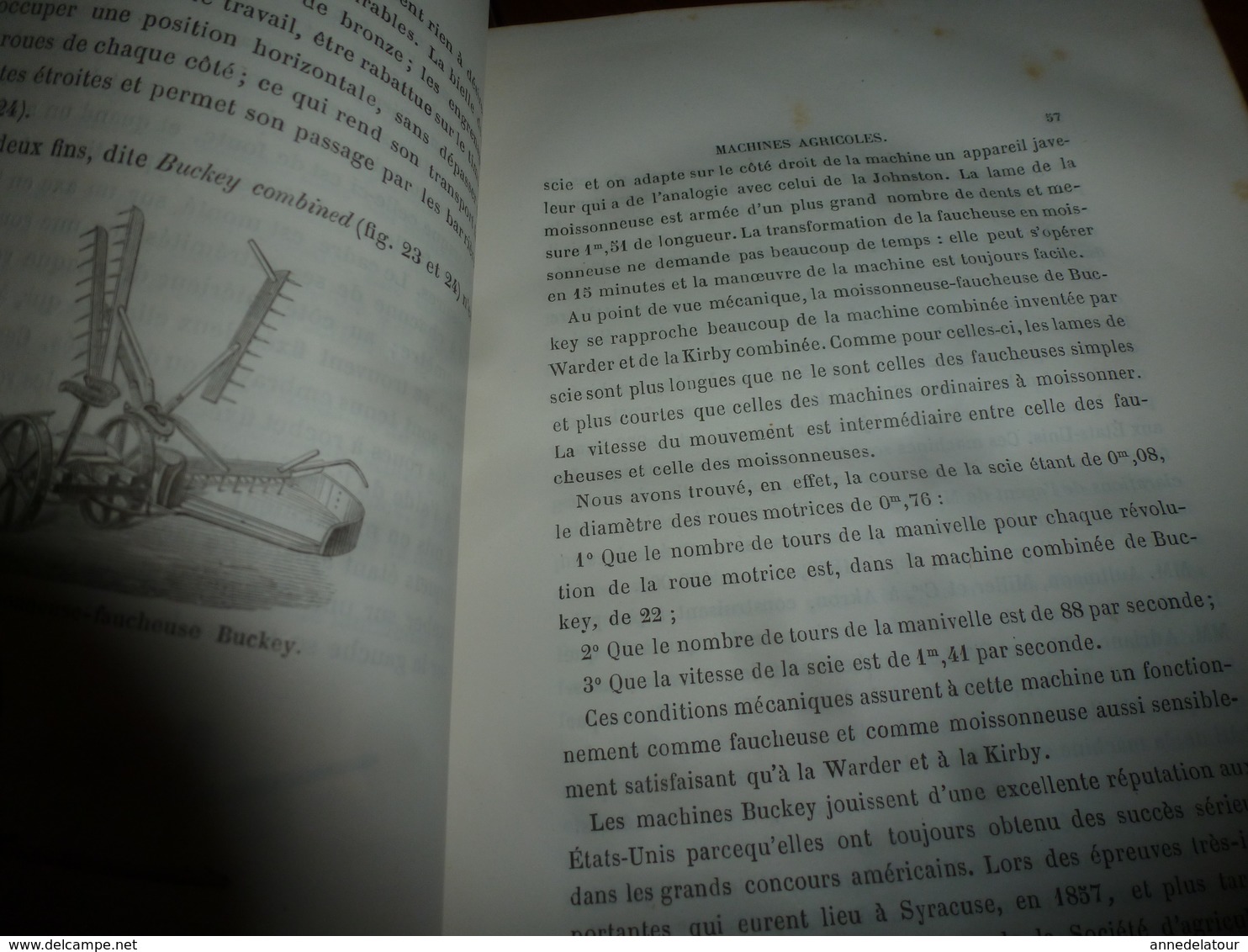 1874 RAPPORTS sur l'AGRICULTURE par Eugène Tisserand (avec dessins des matériels qui étaient attelés par les chevaux)