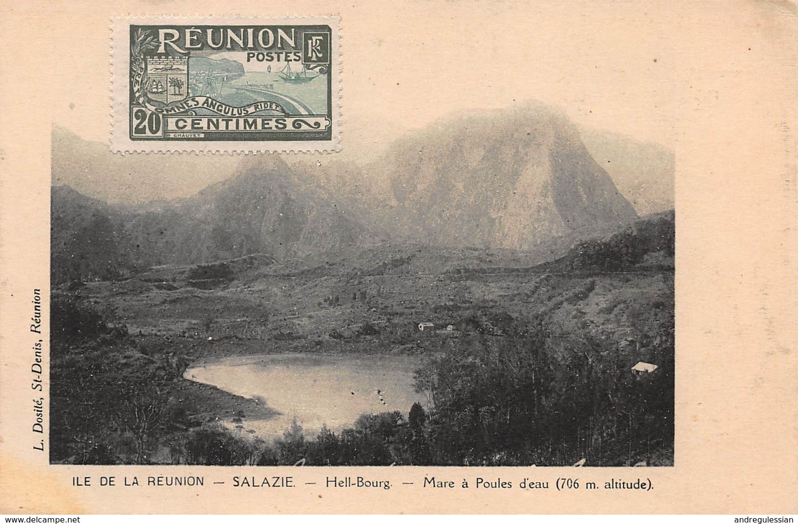 CPA LA REUNION - SALAZIE - Hell-Bourg - Mare à Poule D'eau ( 706 M. Altitude ). - Altri & Non Classificati