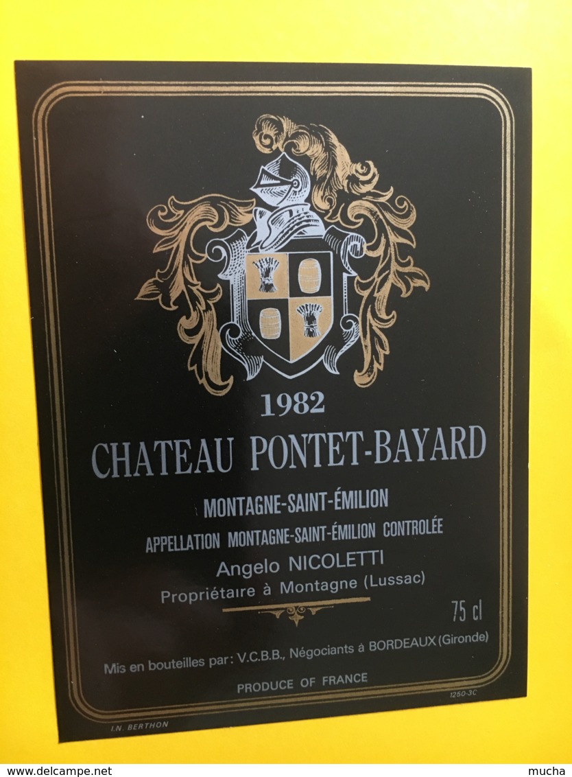 8987 -  Château Pontet-Bayard 1982 Montagnes Saint-Emilion - Bordeaux