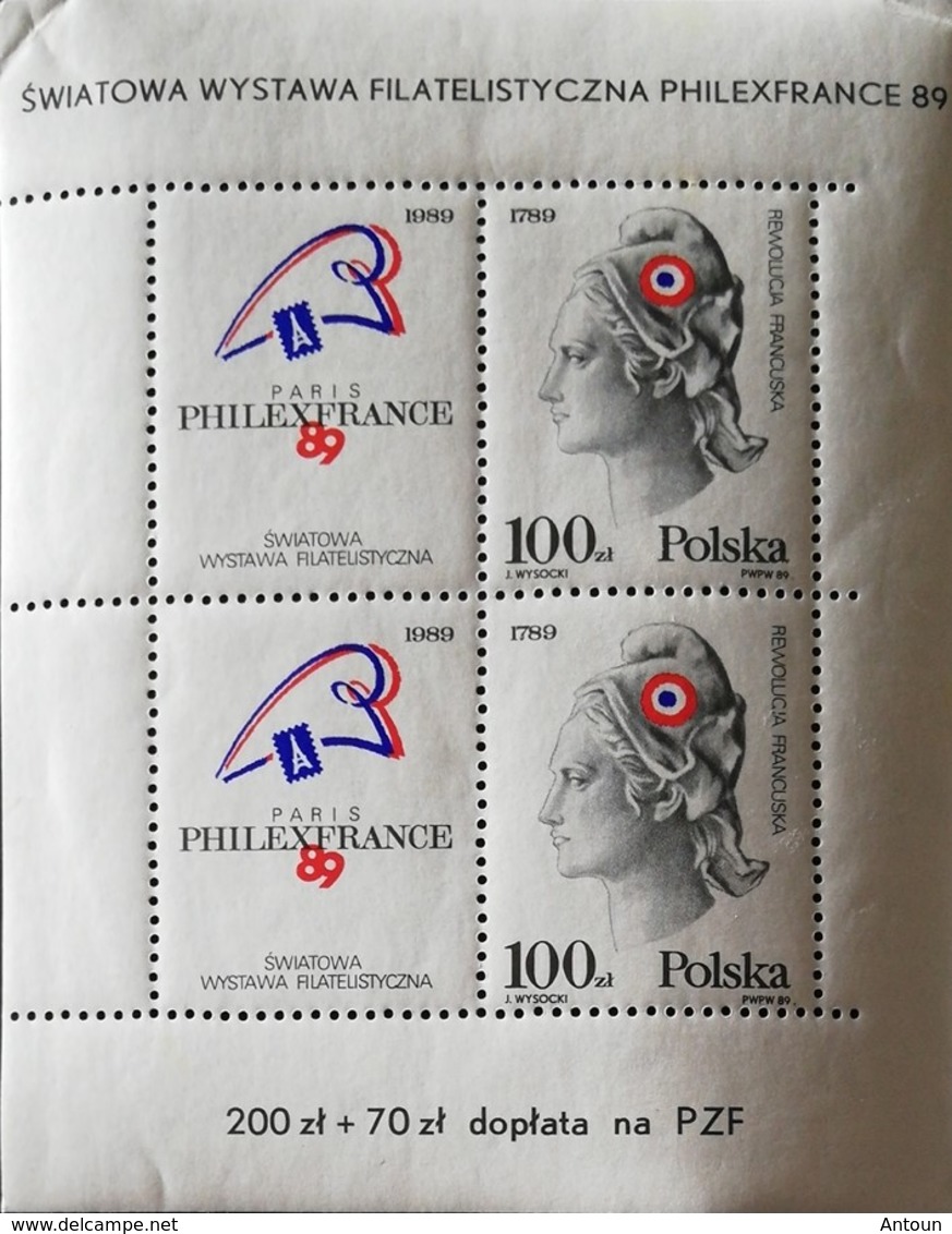 Poland  1989 PHILEXFRANCE "89 S/S - Unused Stamps