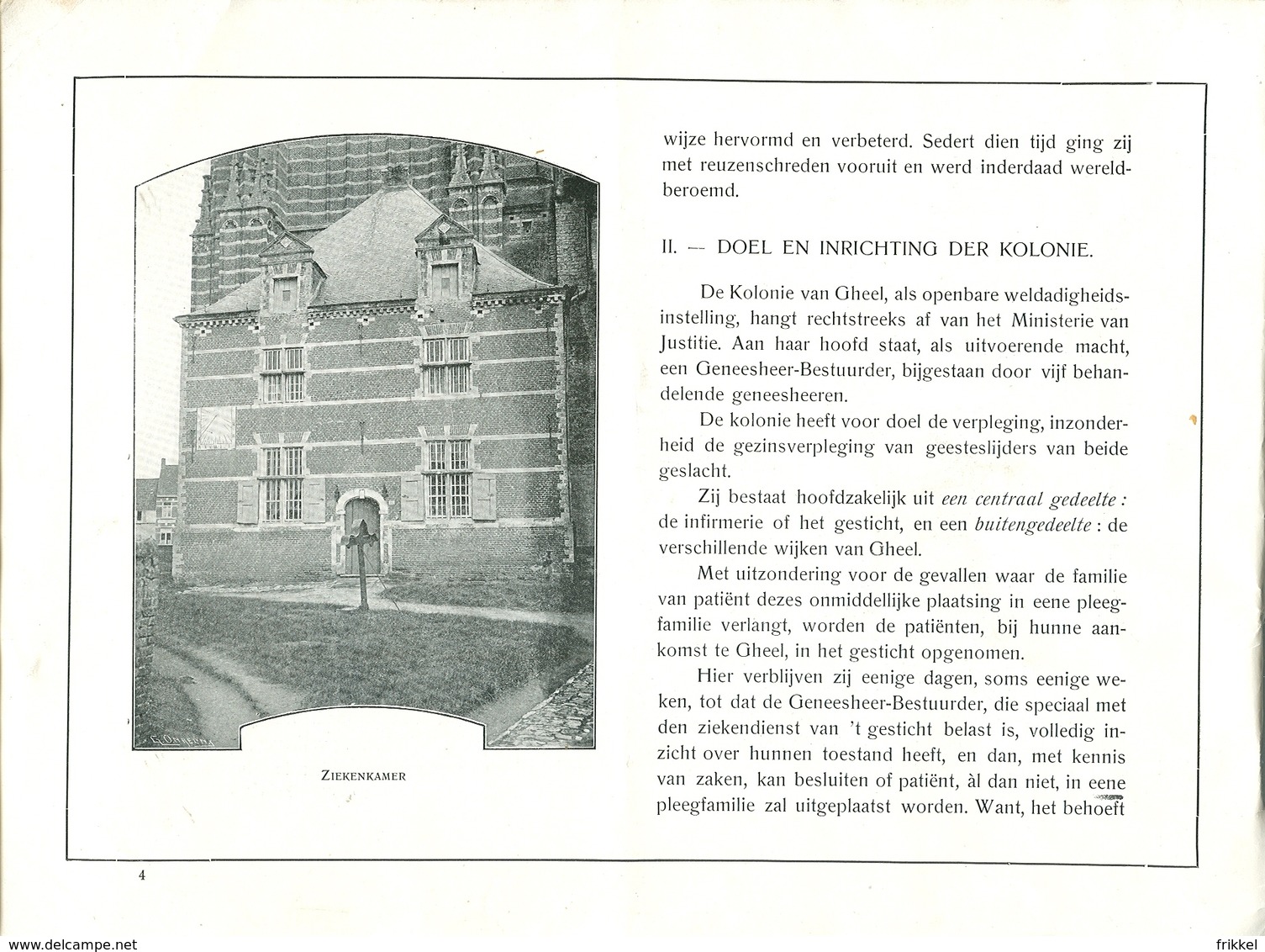 Geel Kolonie Colonie Gheel (boekje : 21 Blz + Plan - 25 X 18 Cm) Zie Scans - Geel