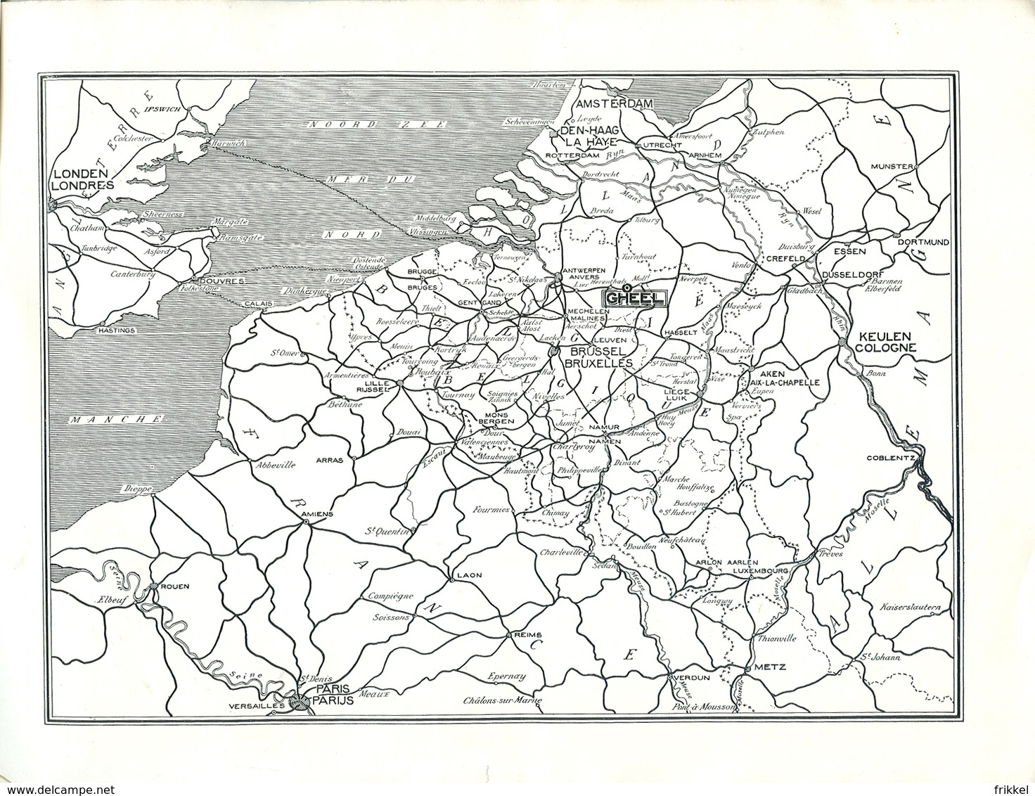 Geel Kolonie Colonie Gheel (boekje : 21 blz + plan - 25 x 18 cm) zie scans