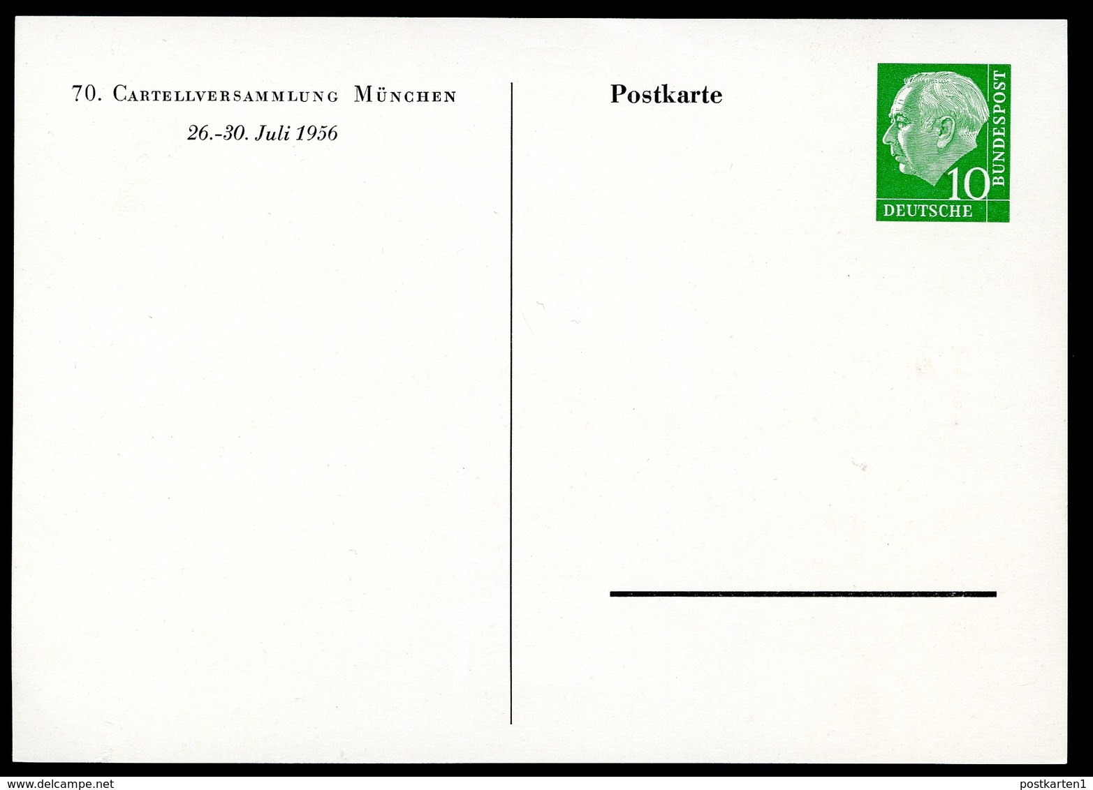 Bund PP8 D2/004-1+2  CARTELLVERSAMMLUNG MÜNCHEN 1956  NGK 20,00€ - Privatpostkarten - Ungebraucht