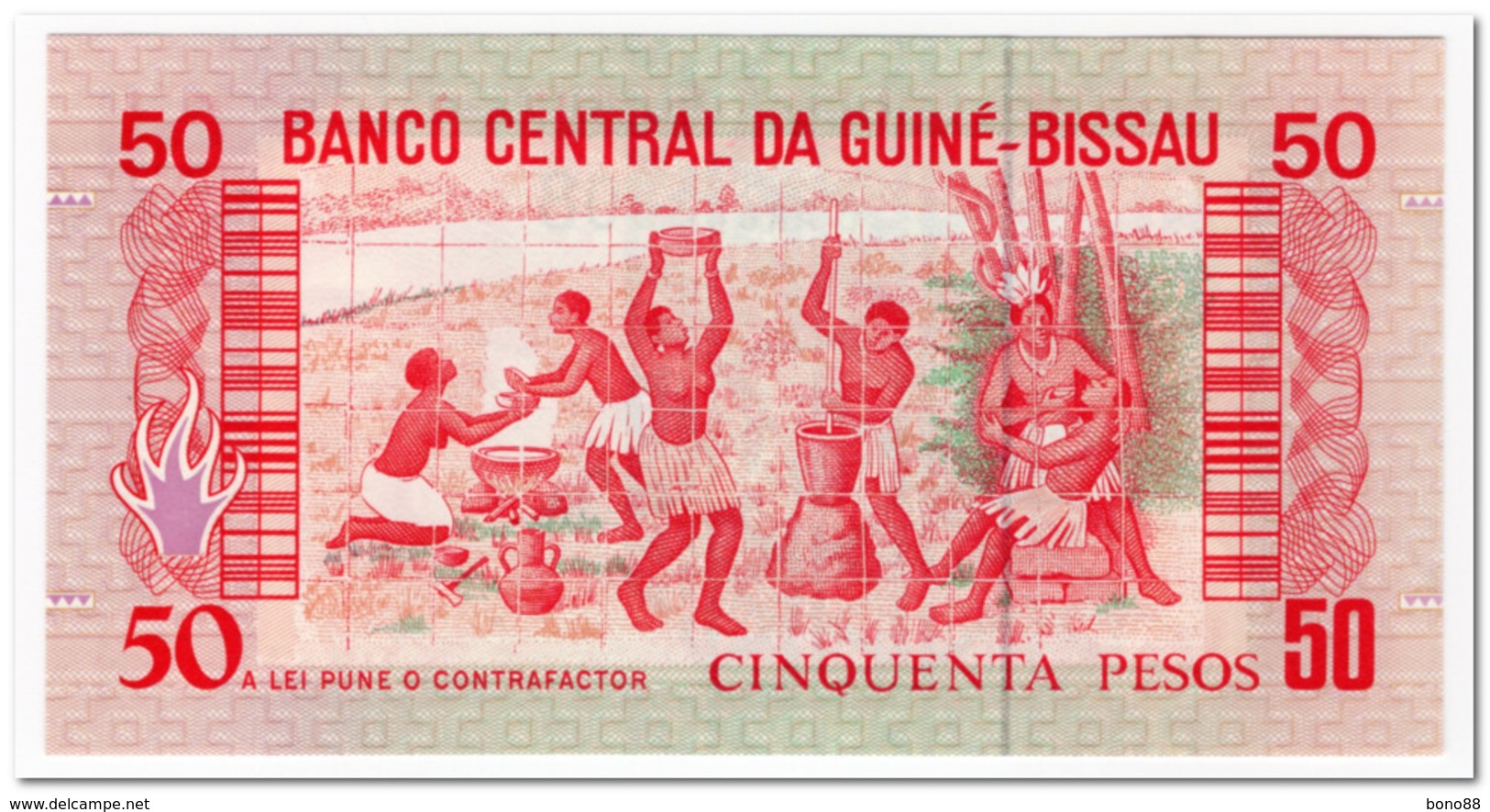 GUINEA-BISSAU,50 PESOS,1990,P.10,UNC - Guinea-Bissau