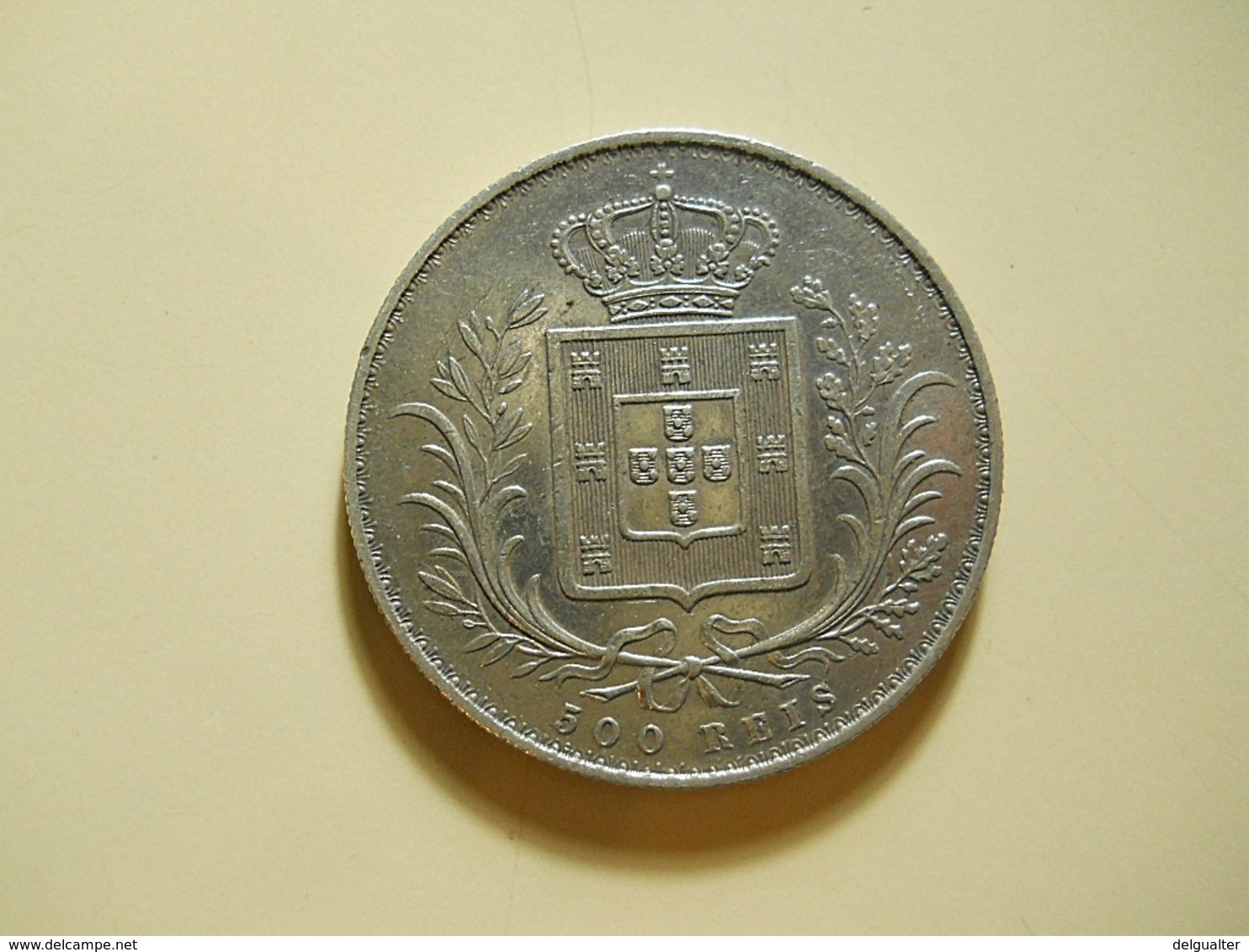 Portugal 500 Reis 1888 D. Luiz I Silver - Portugal