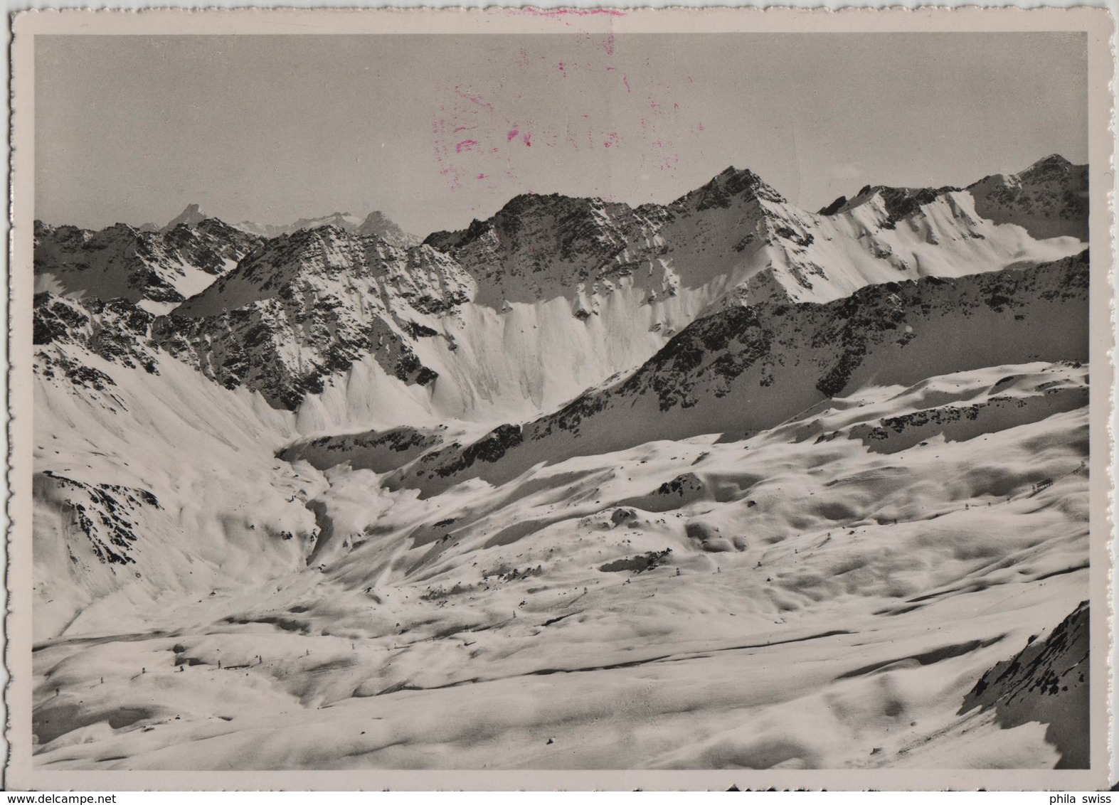 Arosa - Weisshorngipfel, Blick Auf Piz Aela U. Erzhörner - Skilift - Arosa