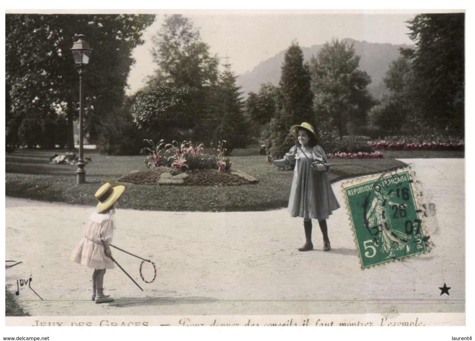 (ORL 638) Very Old Postcard - Jeux D'enfant / Children Games - Jeux Et Jouets