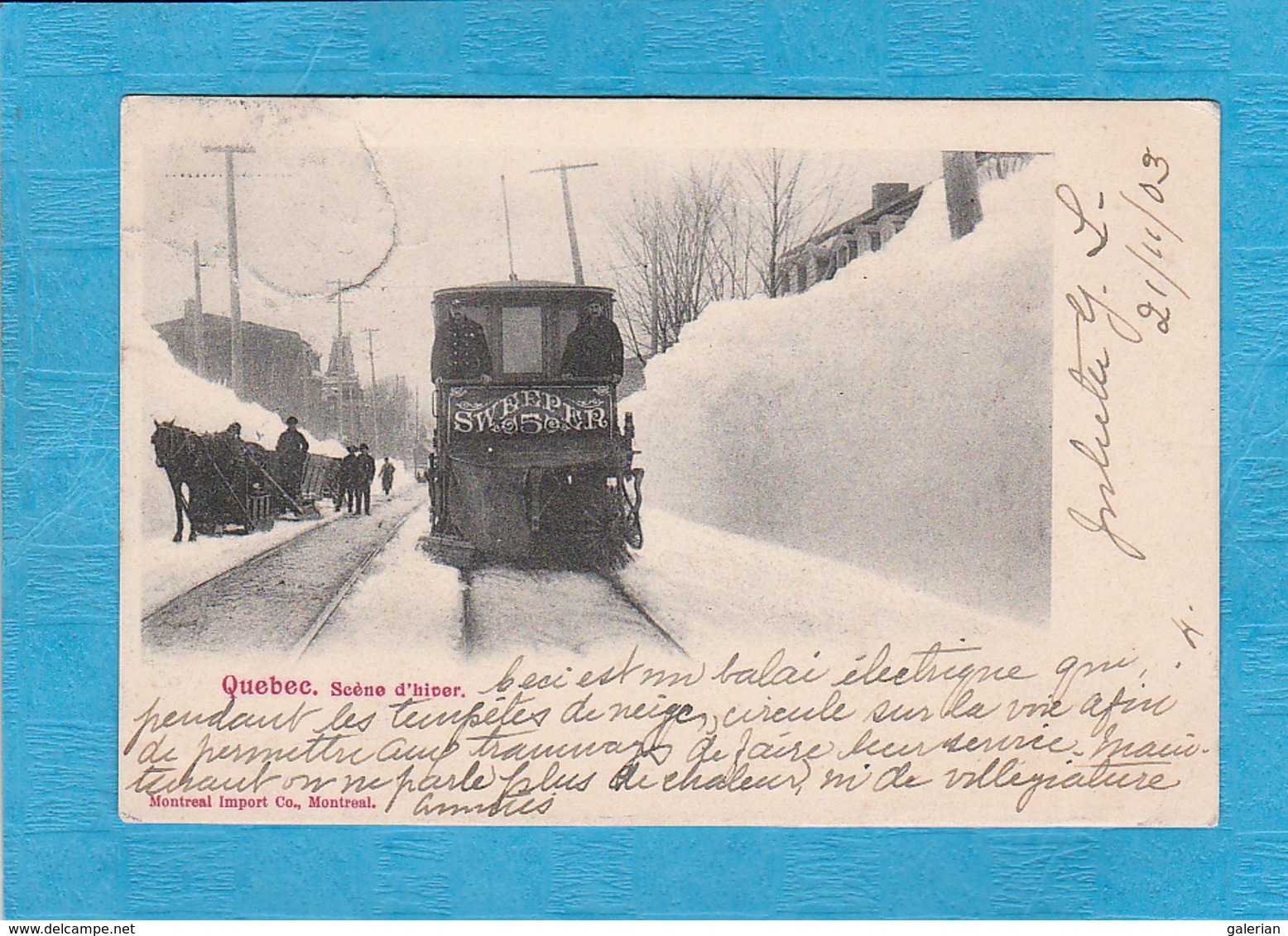 Quebec 1903. - Scène D'Hiver. - Train. - Other & Unclassified