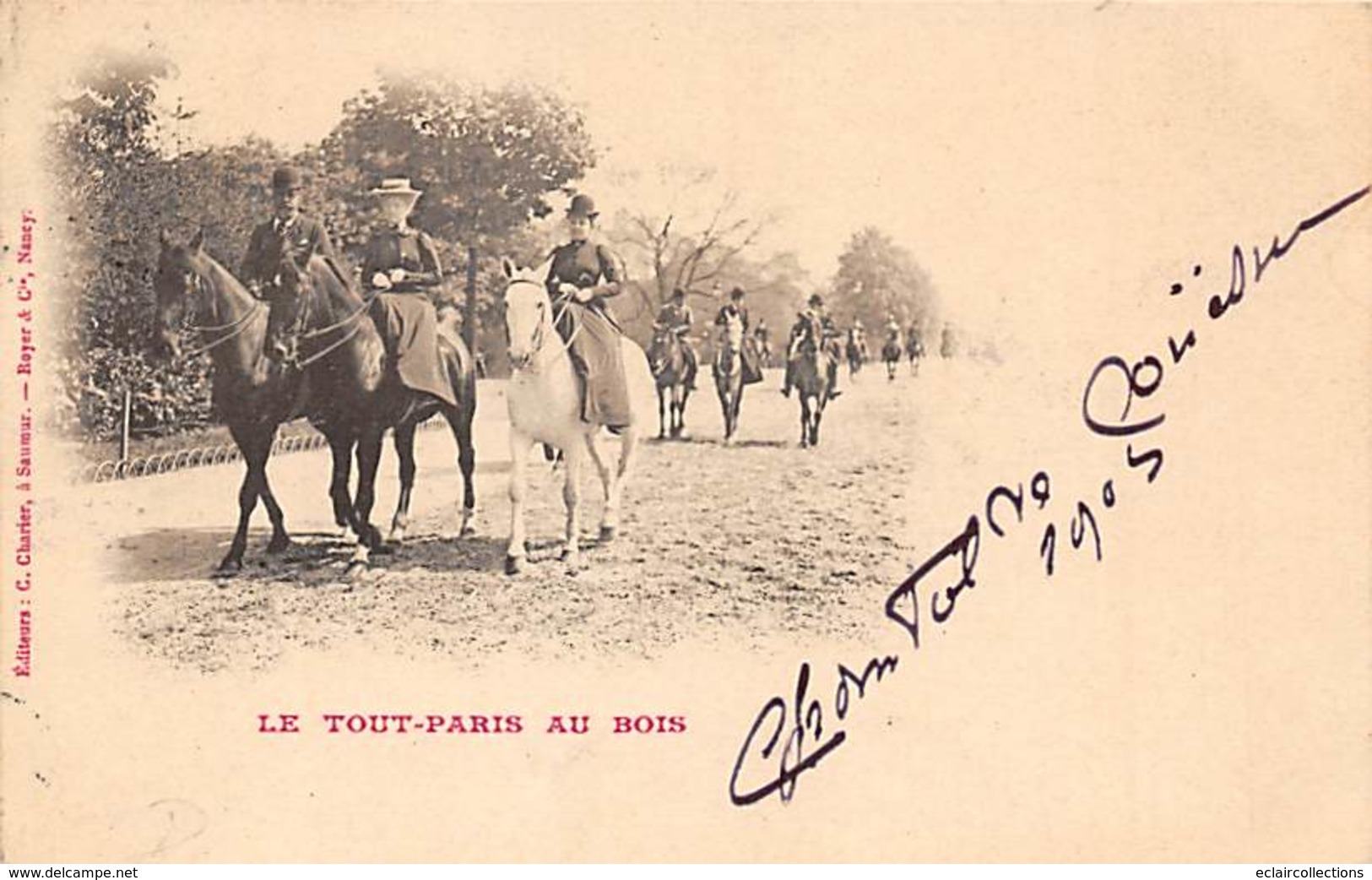 Paris  75   Le Tout Paris Au Bois   Série Complète De  6 Cartes Edition Charrier Saumur 49    (voir Scan) - Parcs, Jardins