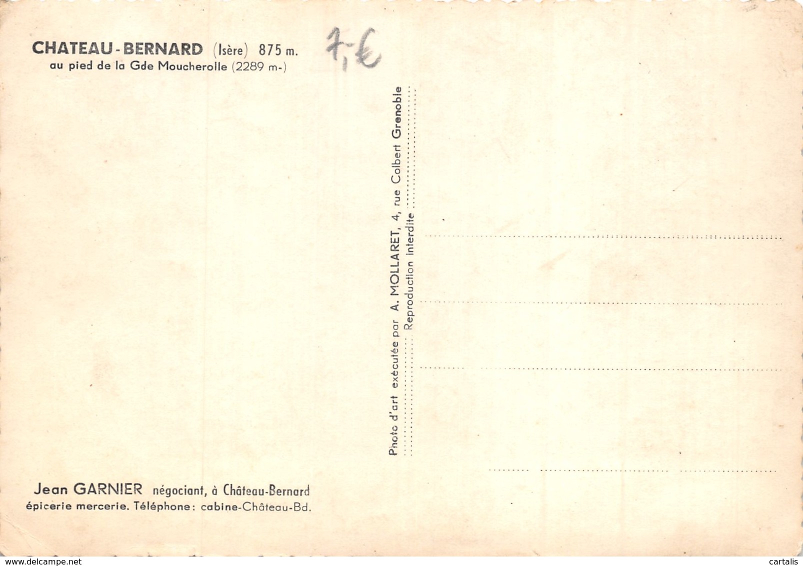 38-CHÂTEAU BERNARD-N°389-B/0017 - Other & Unclassified