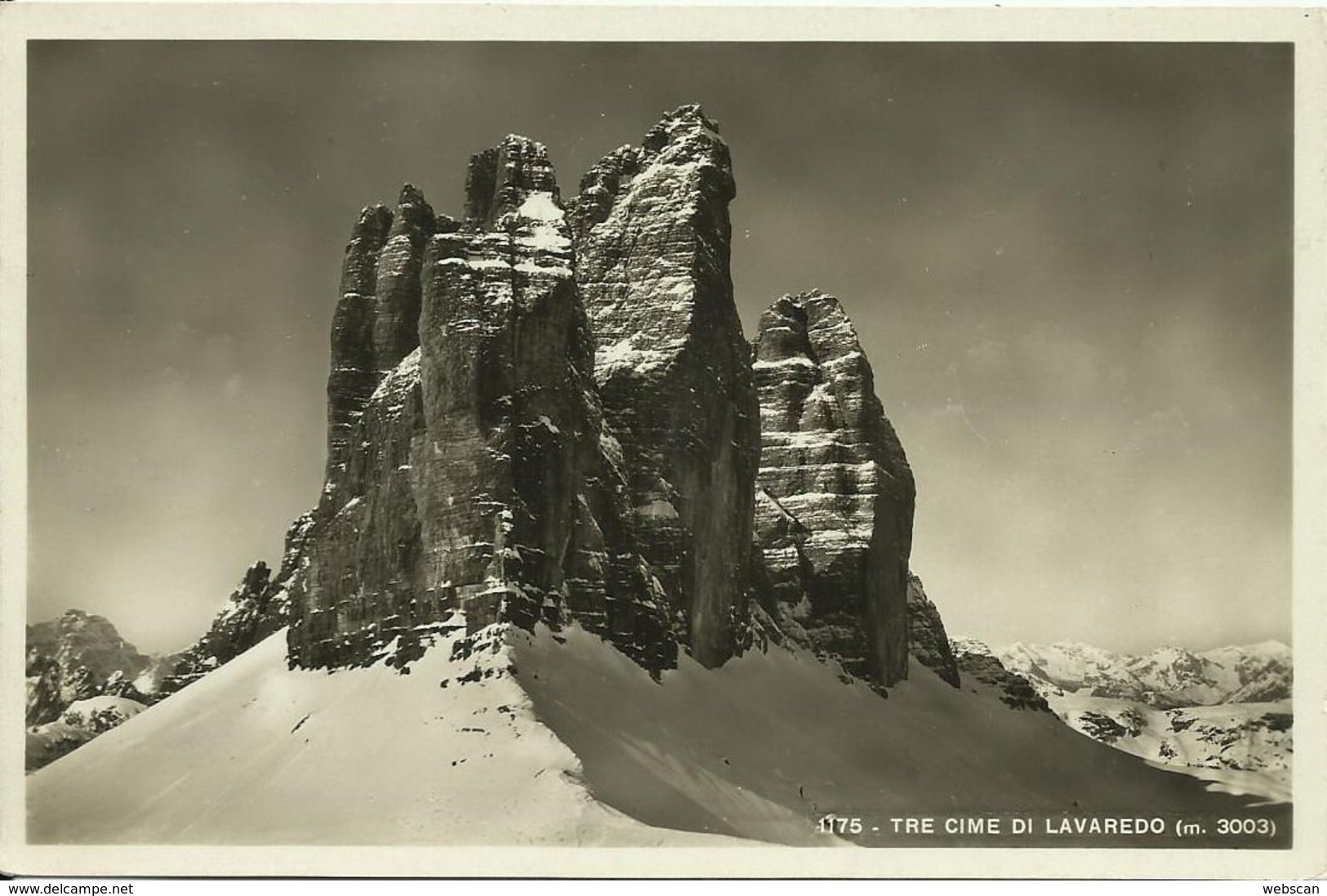 AK Südtirol Dolomiten Tre Cime Drei Zinnen 1937 #48 - Sonstige & Ohne Zuordnung