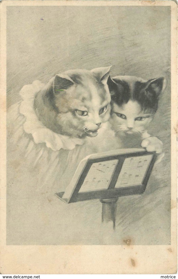 CHATS CHANTANT -carte Illustrée.(Vienne N°193) - Katzen