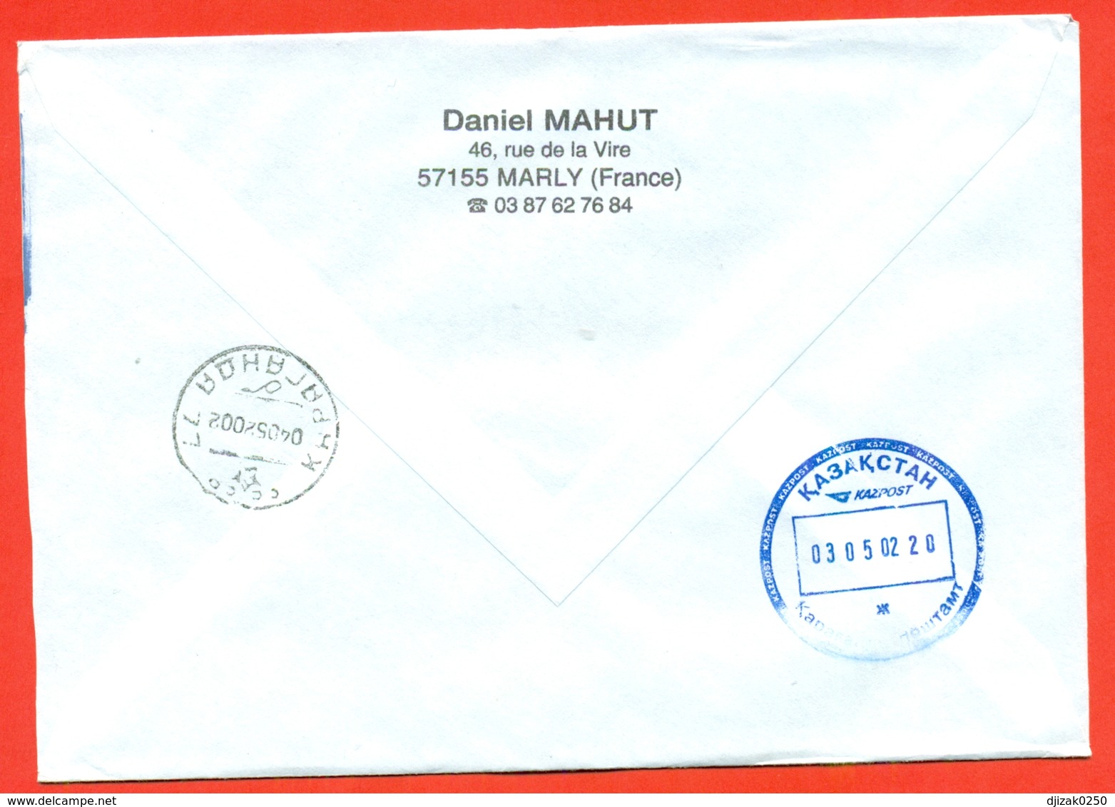 France 2002.Fauna. The Envelope Passed Mail. Airmail. - Covers & Documents