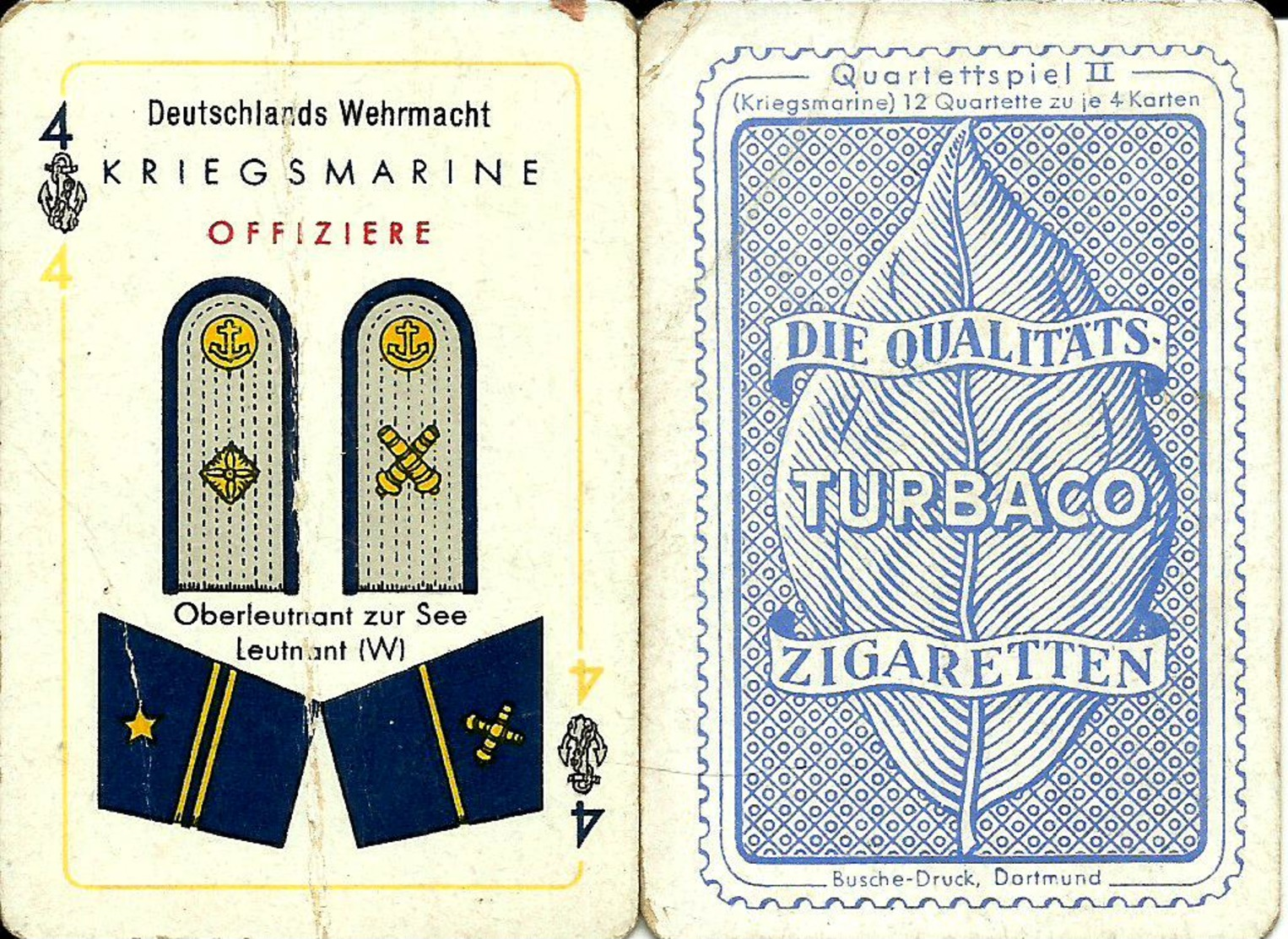 RARE LOT DE 9 CARTES WW2 ALLEMANDE KRIEGSMARINE ISSUS DE PAQUET DE CIGARETTES - 1939-45