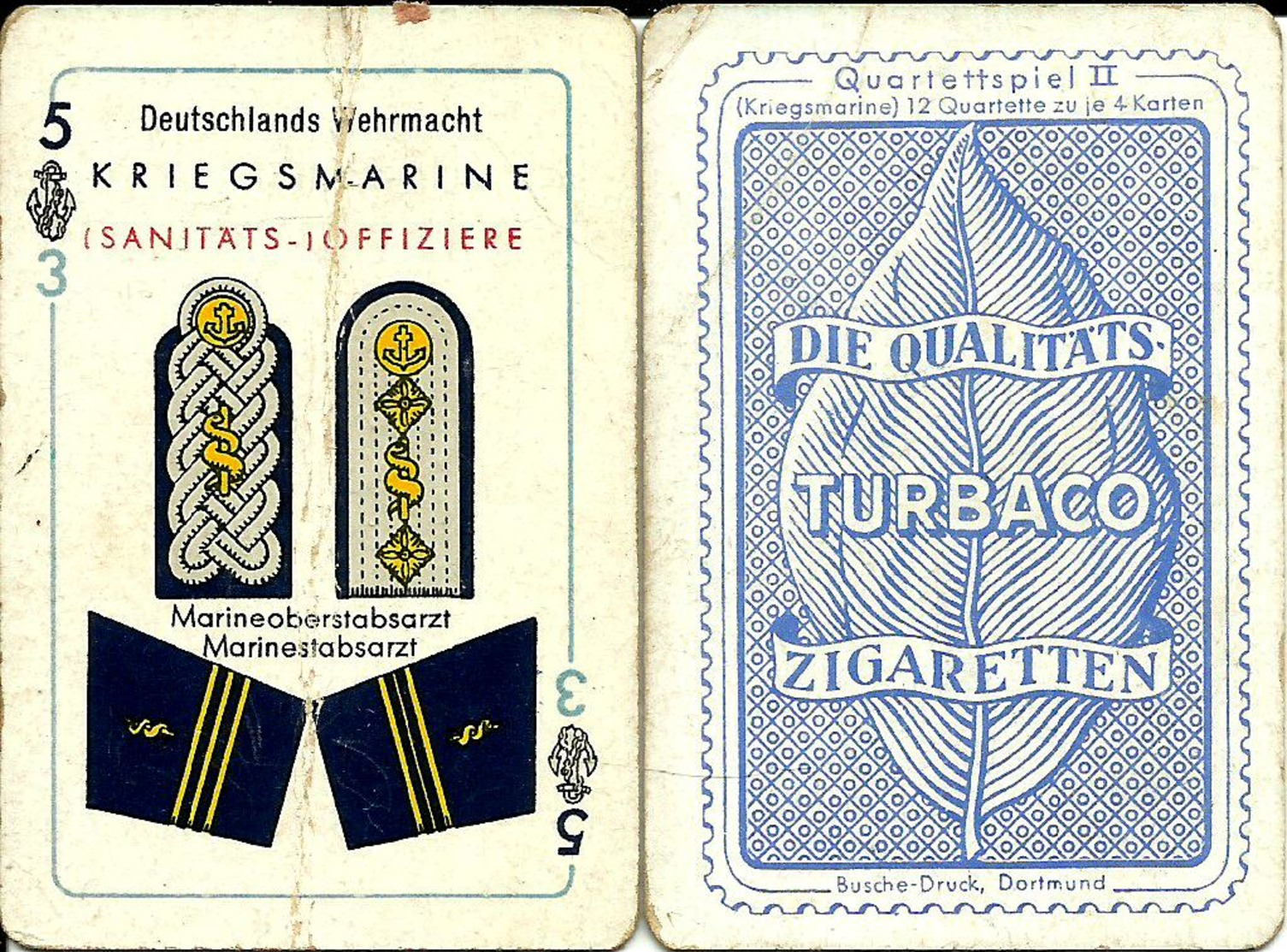 RARE LOT DE 9 CARTES WW2 ALLEMANDE KRIEGSMARINE ISSUS DE PAQUET DE CIGARETTES