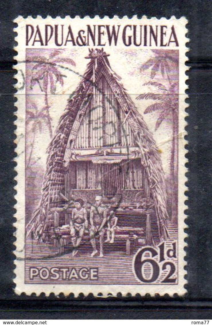 T1556 - PAPUA NUOVA GUINEA 1952 , Yvert N. 7 Usato . - Papua Nuova Guinea