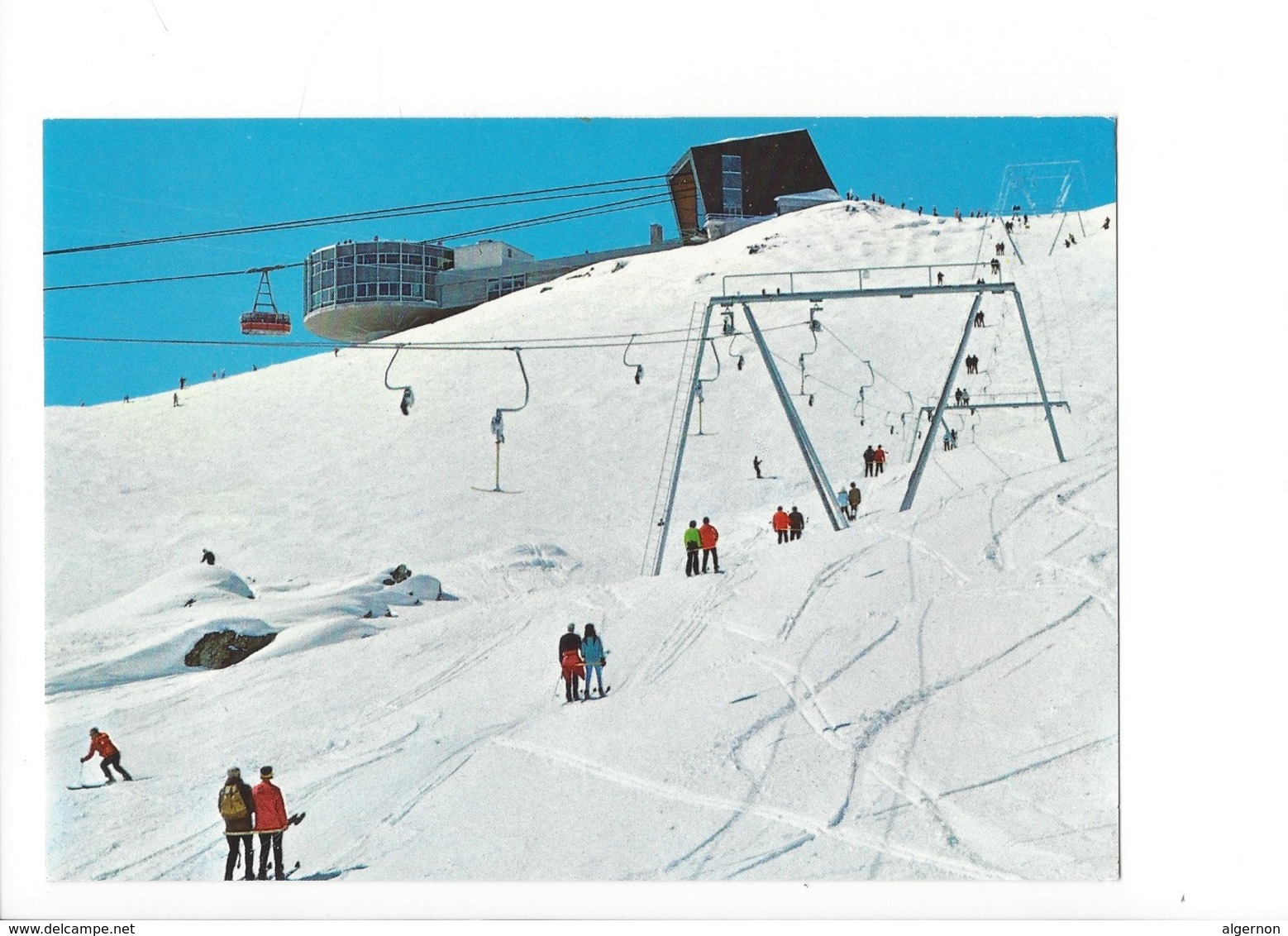 20671 -Flims Laax Crap Sogn Gion Skilift  Skieurs (format 10 X 15) - Laax