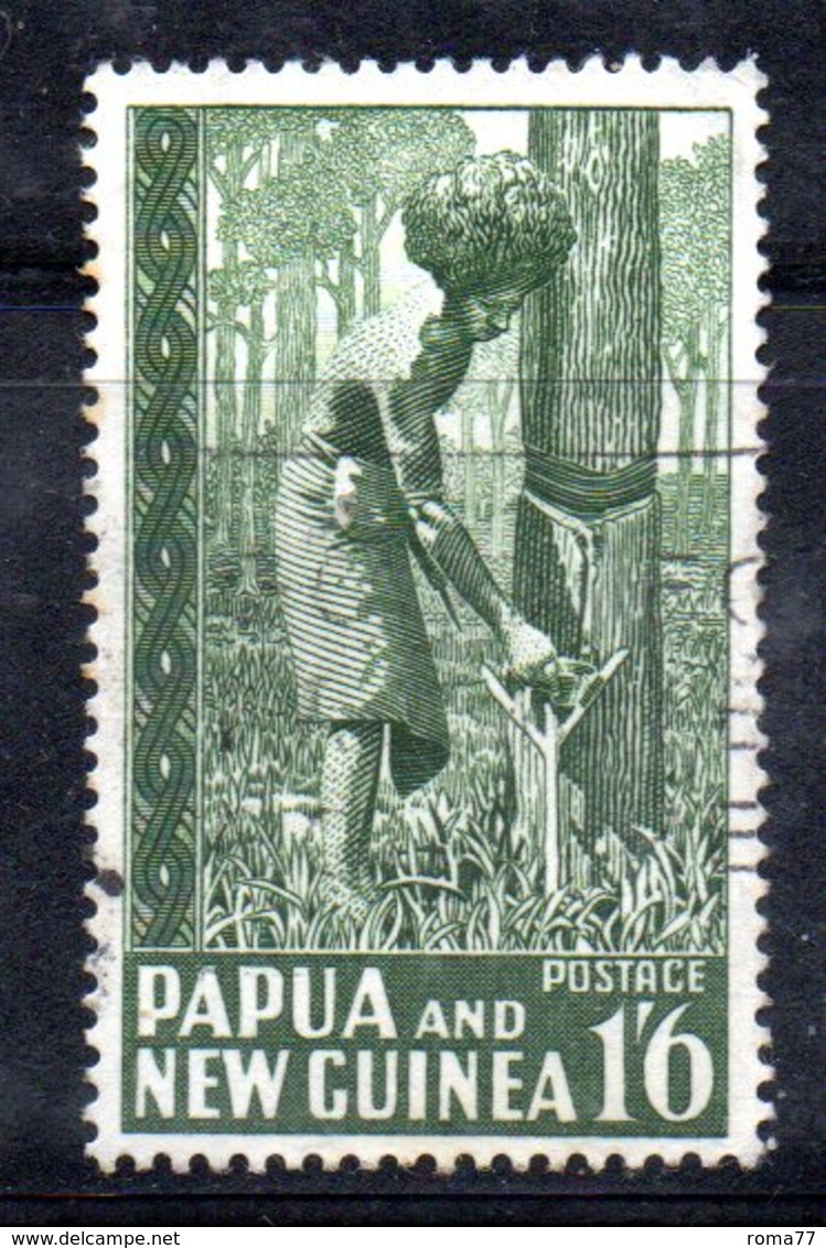 T1548 - PAPUA NUOVA GUINEA 1952 , Yvert N. 11 Usato . - Papua Nuova Guinea