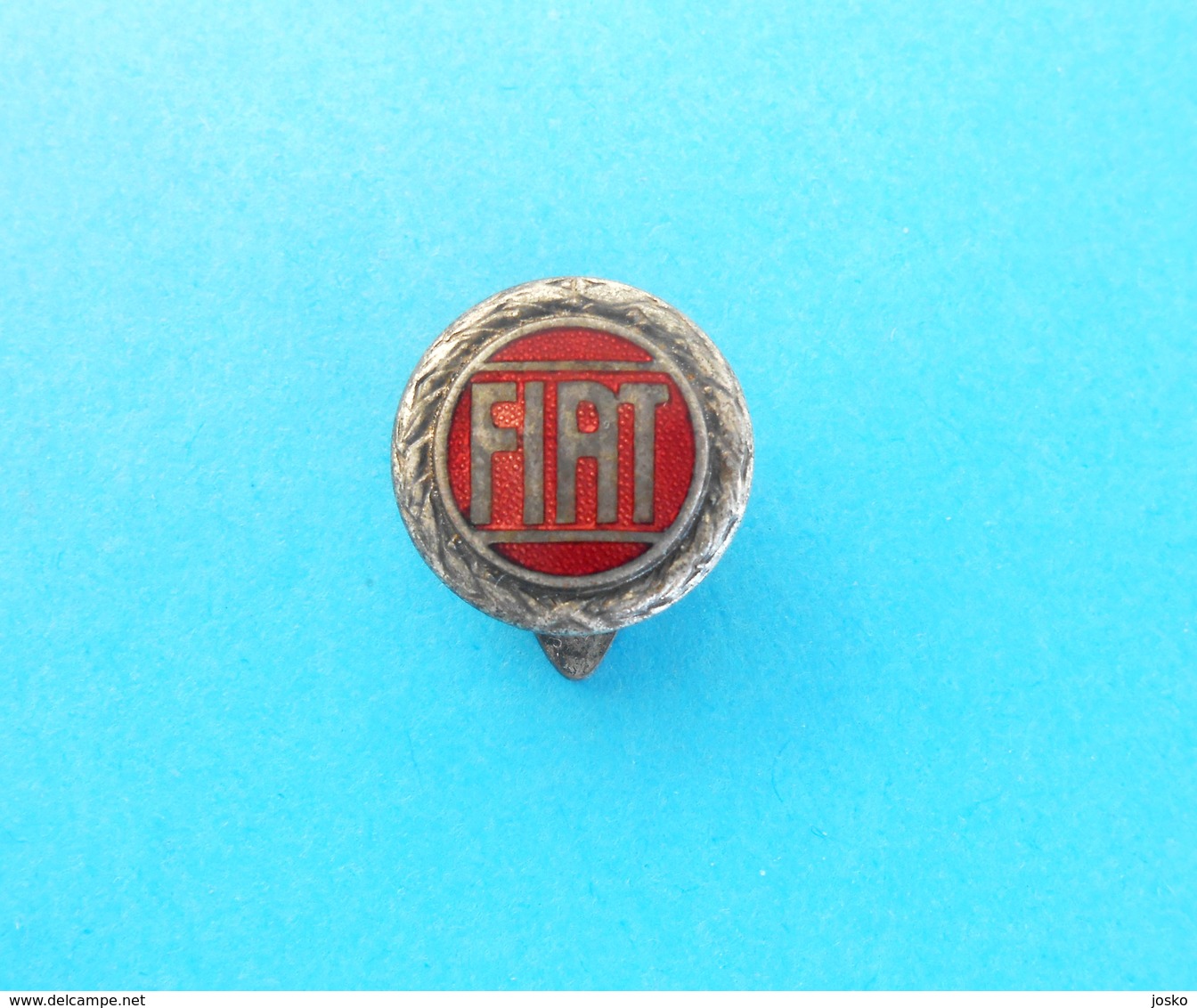 FIAT - Nice Rare Old Enamel Buttonhole Pin Badge * Car Automobile Auto Automobil Auto Anstecknadel Abzeichen Spilla - Fiat