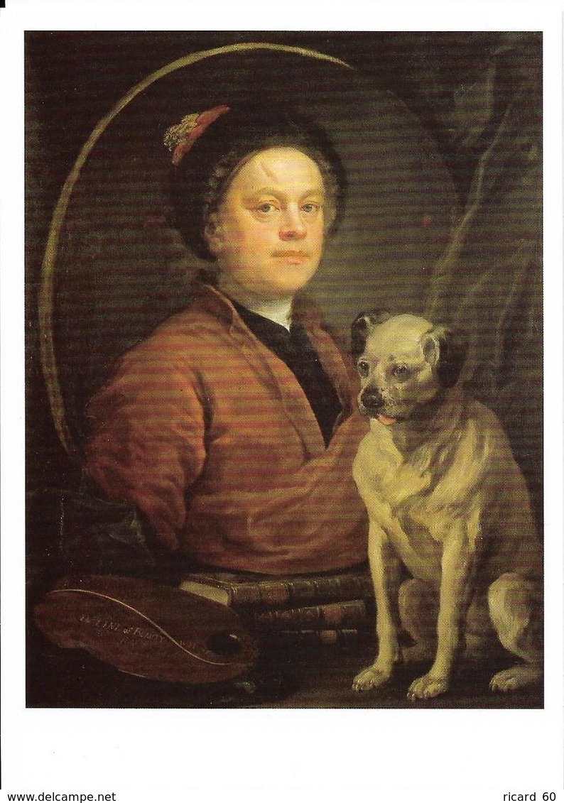 Oeuvre De William Hogarth, Le Peintre Et Son Chien - Peintures & Tableaux