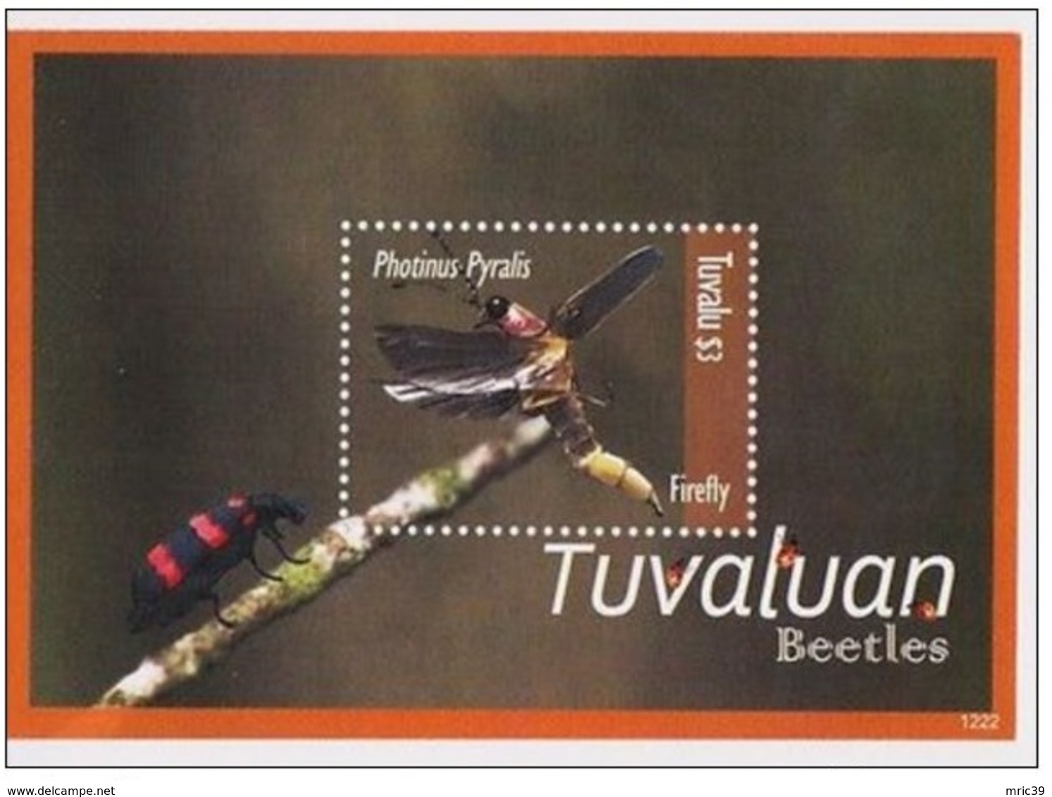 Bloc Sheet Insectes Insects Beettles Neuf  MNH ** Tuvalu Tuvaluan 2012 - Tuvalu