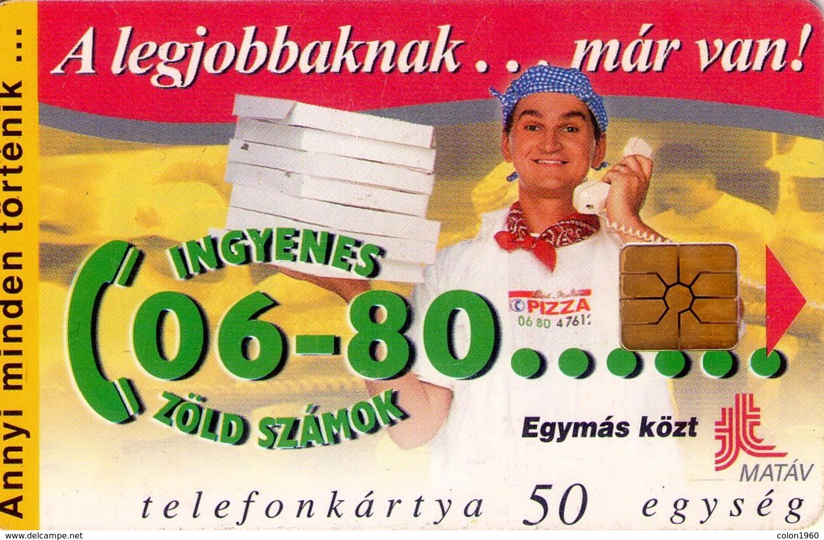 TARJETA TELEFONICA DE HUNGRIA. PIZZÁS. HU-P-1997-16B. (207) - Hungría