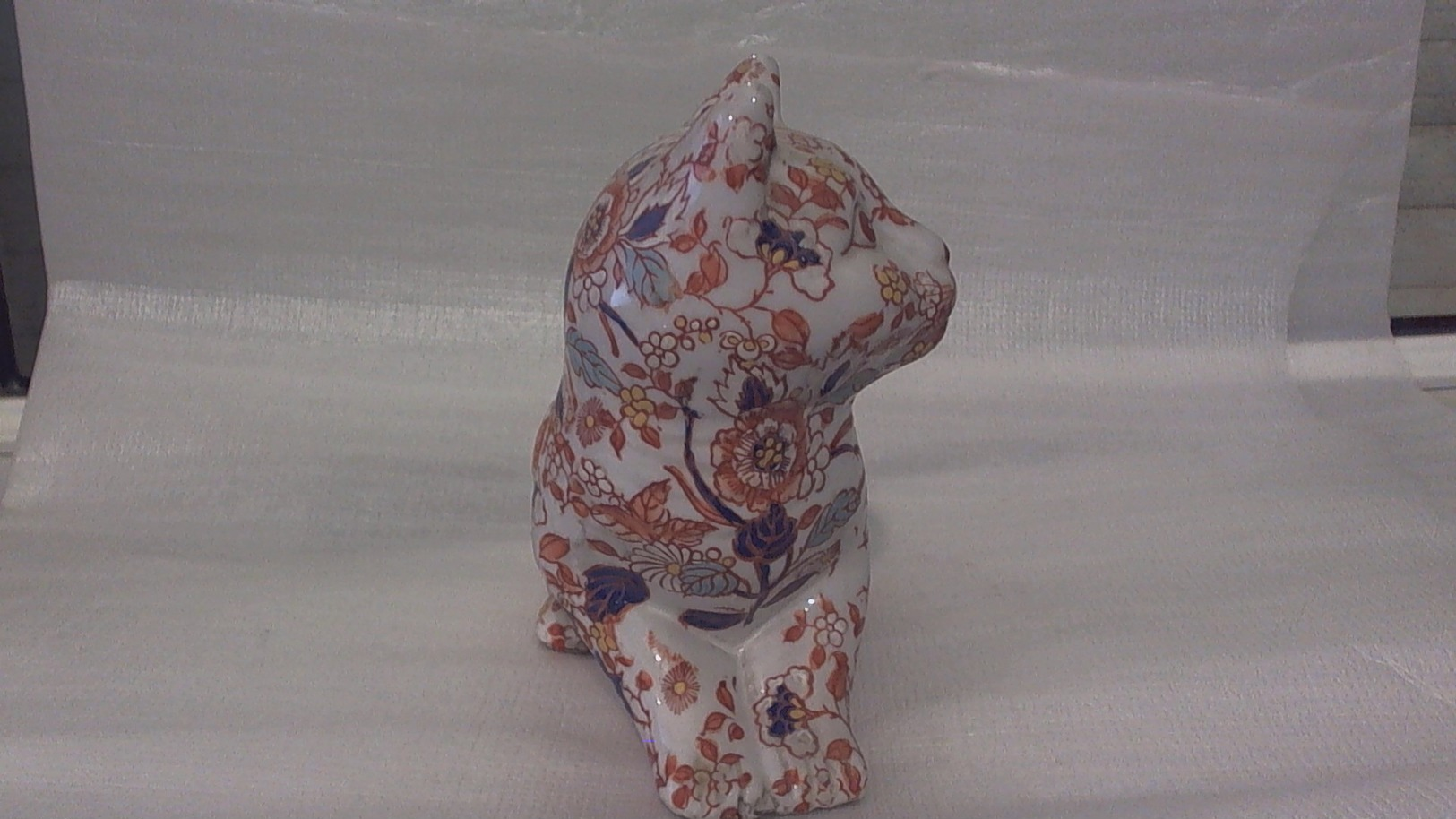 Ancien Chat En Porcelaine Chinois Signé IMARI - Art Asiatique