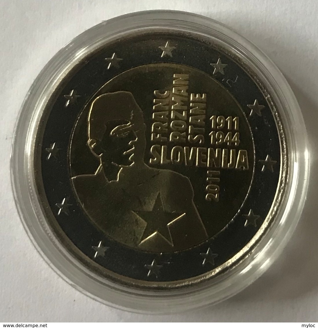 2 Euro. Pièce Commémorative 2011 Franc Roznan. Monnaie Sous Capsule. - Slovénie