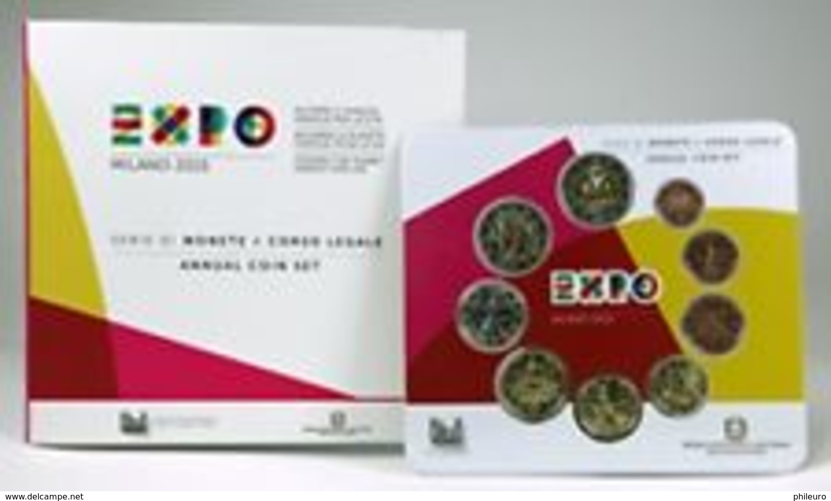 Italie 2015 : Coffret BU Des 9 Pièces (dont La 2€ Commémo 'Expo De Milan') - Italia