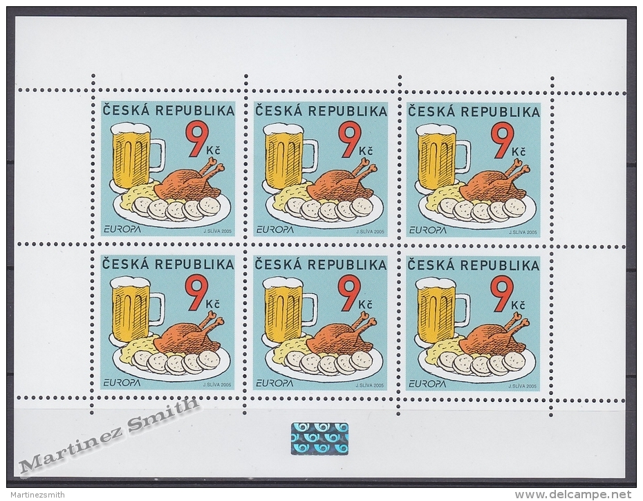 Czech Republic - Tcheque 2005 Yvert 400, Europe, Gastronomy  - Sheetlet - MNH - Nuevos