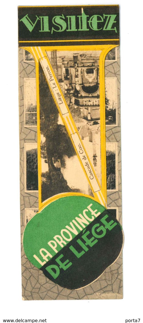 SEGNALIBRO / PIEGHEVOLE - "Visitez La Province De Liege" - Bookmarks
