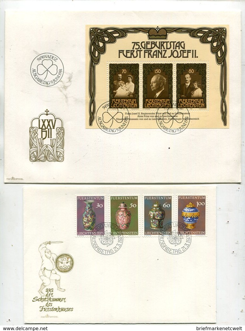 Liechtenstein / Lot Mit 4 Guten FDC (25498-30) - Lots & Kiloware (max. 999 Stück)