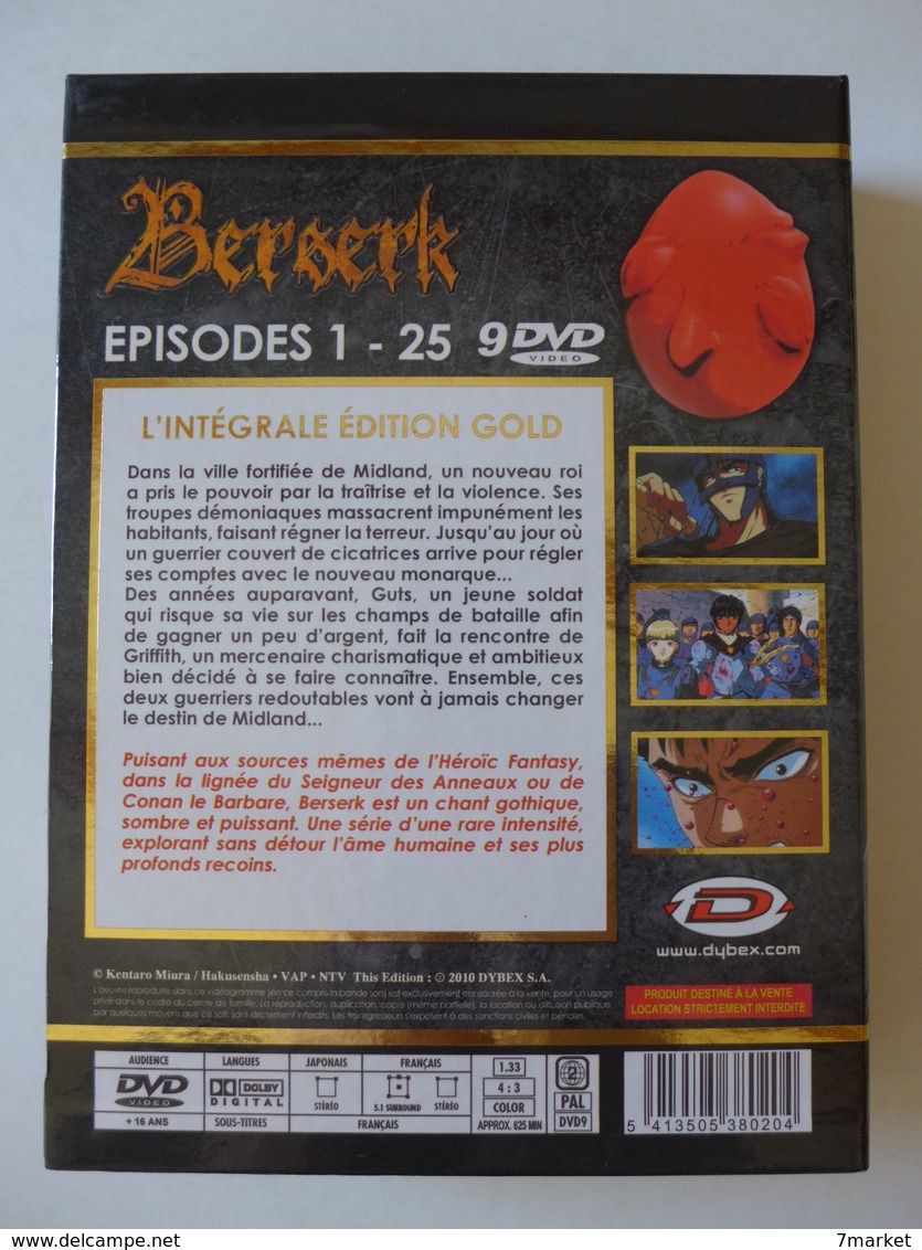 Berserk - L'intégrale édition Gold 9 DVD - Manga