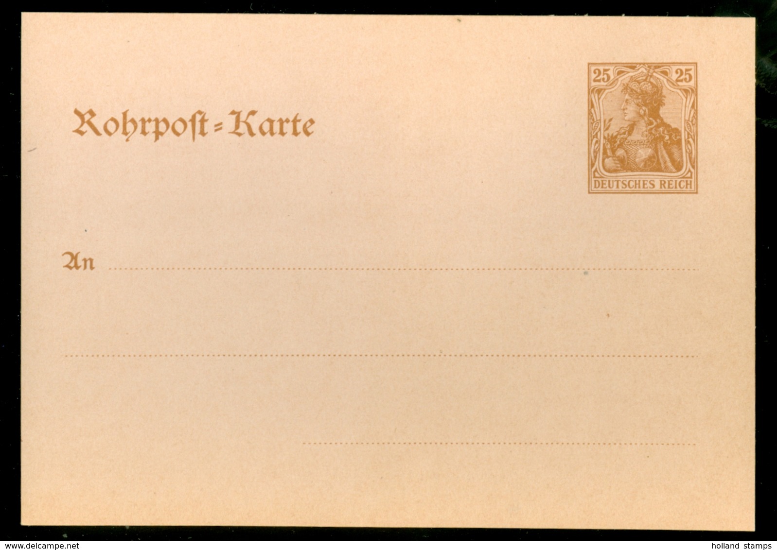 Deutsches Reich Postkarte 25 Pf Niet Gelopen (11.451o) - Covers & Documents