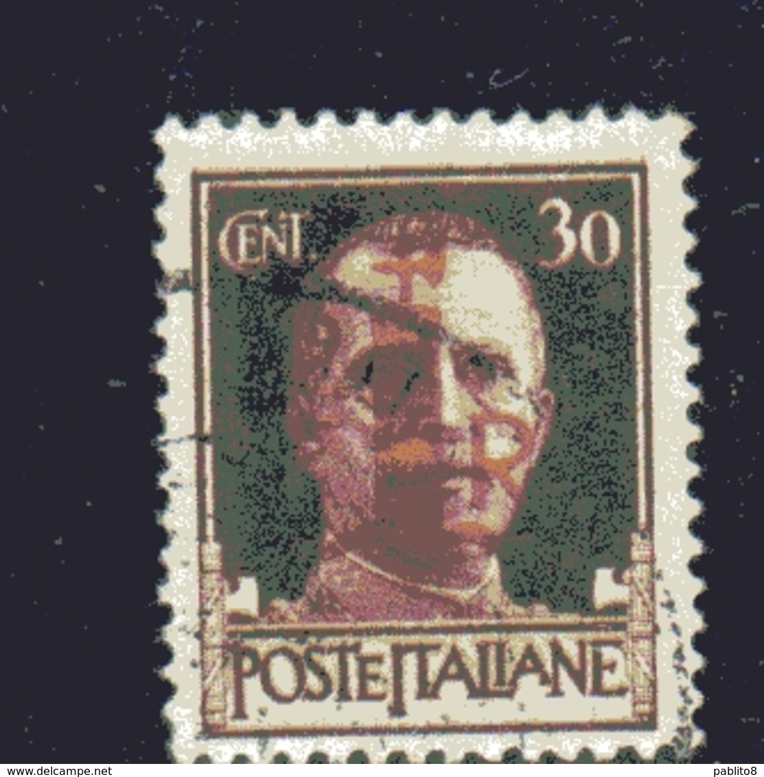 EMISSIONI LOCALI ALESSANDRIA 1944 SOPRASTAMPATO D'ITALIA ITALY OVERPRINTED CENT. 30 USATO USED OBLITERE' - Emissions Locales/autonomes