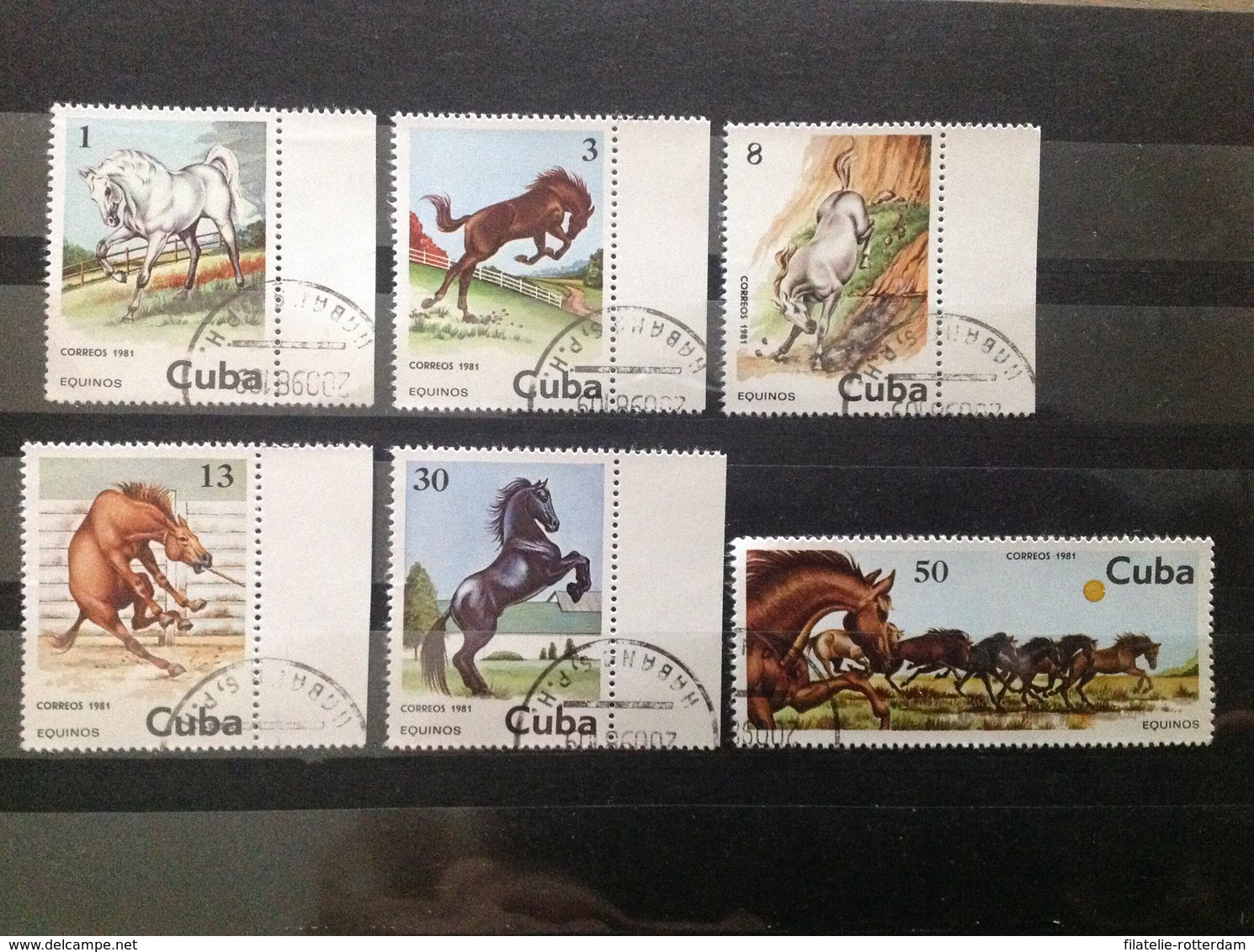 Cuba - Complete Set Paarden 1981 - Gebruikt